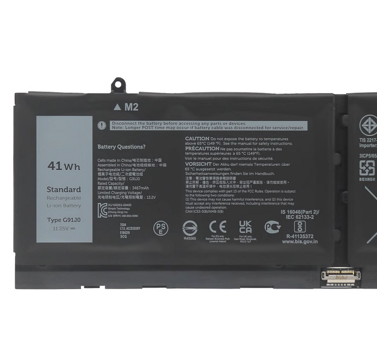 Dell G91J0 C91J0 inspiron 7415 Latitude 3420 3520 Battery