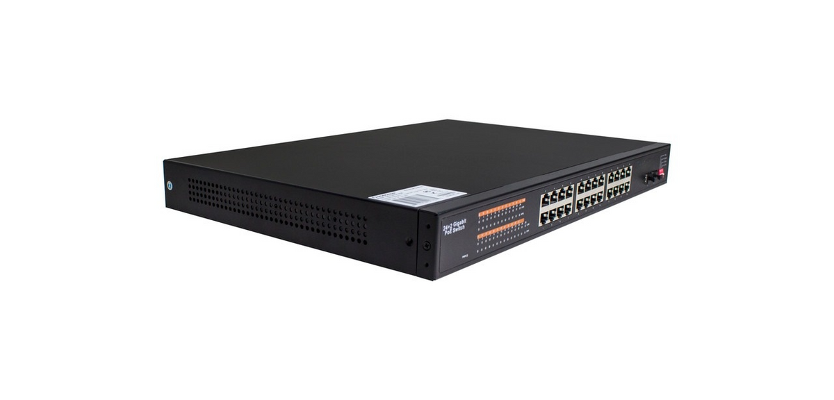 GES-2402A-PSE Gigabit Ethernet 24+2 Gigabit ports high power POE switch (350W budget)