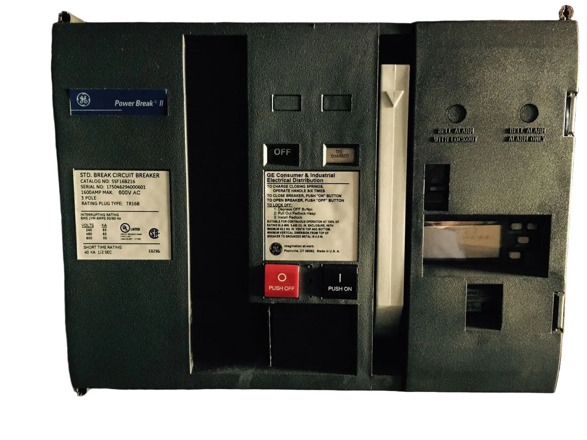 General Electric SSF16B216 Circuit Breaker Frame Stationary Panel Mount Unit