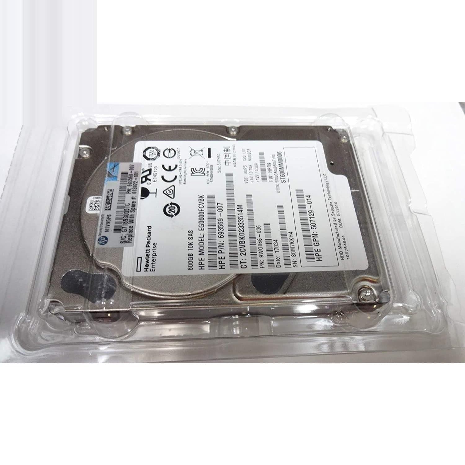 HP EG0600FCVBK 600GB 10K RPM SAS HDD-FoxTI
