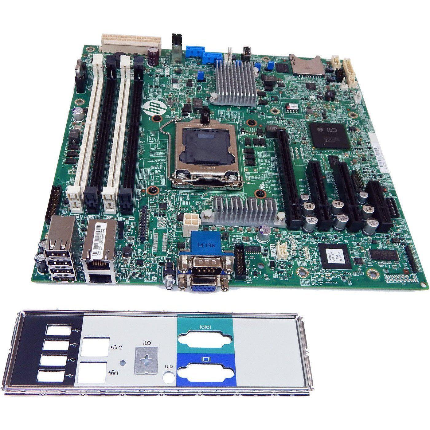 HP ML310e G8 V2 System Motherboard 730279-001 671306-002 IO Plate Included-FoxTI