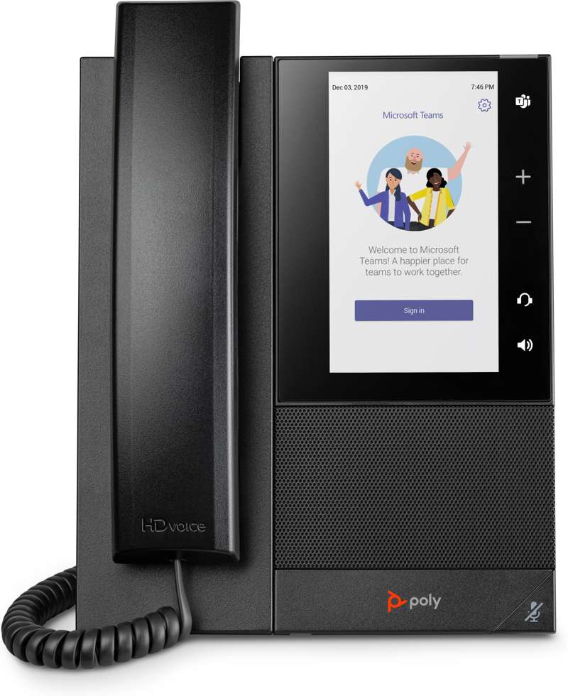 Poly CCX 505 Business Media Phone for Microsoft Teams with PoE‑Enabled (82Z79AA)