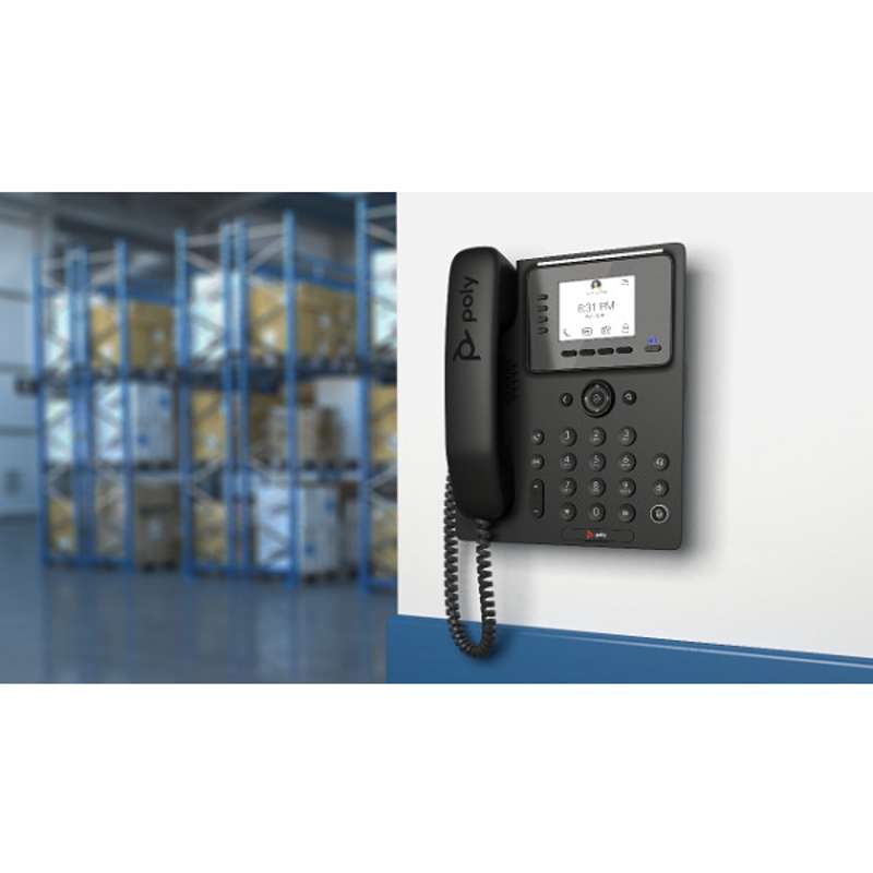 Poly CCX 350 Business Media Phone for Microsoft Teams and PoE-enabled