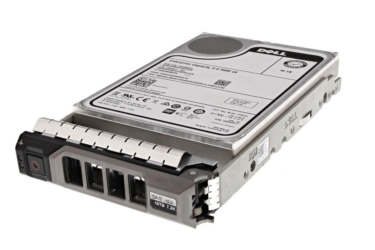 Dell 10TB SAS 7.2k 3.5" 12G 512e Hard Drive YF87J