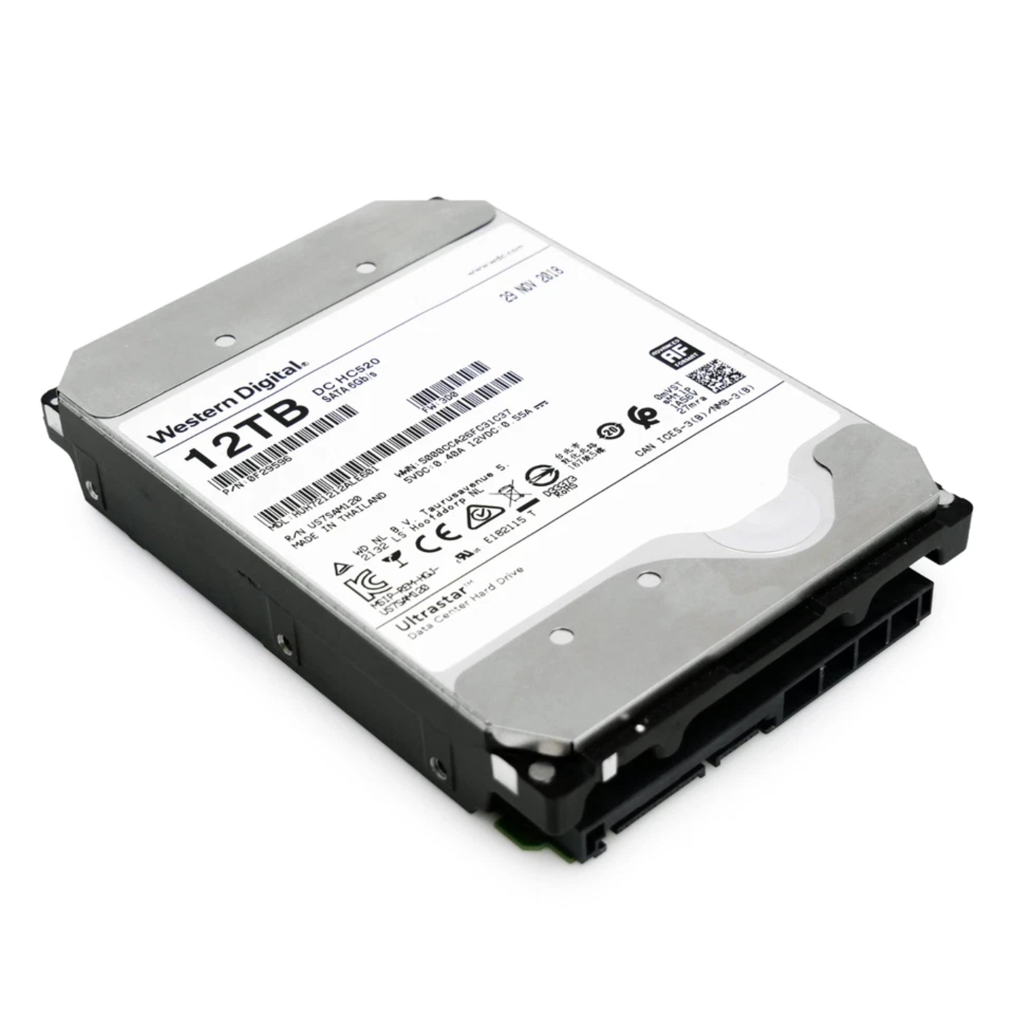Western Digital Ultrastar DC HC520 HUH721212ALE601 0F29596 12TB 7.2K RPM SATA 6Gb/s 512e 256MB 3.5in Refurbished HDD