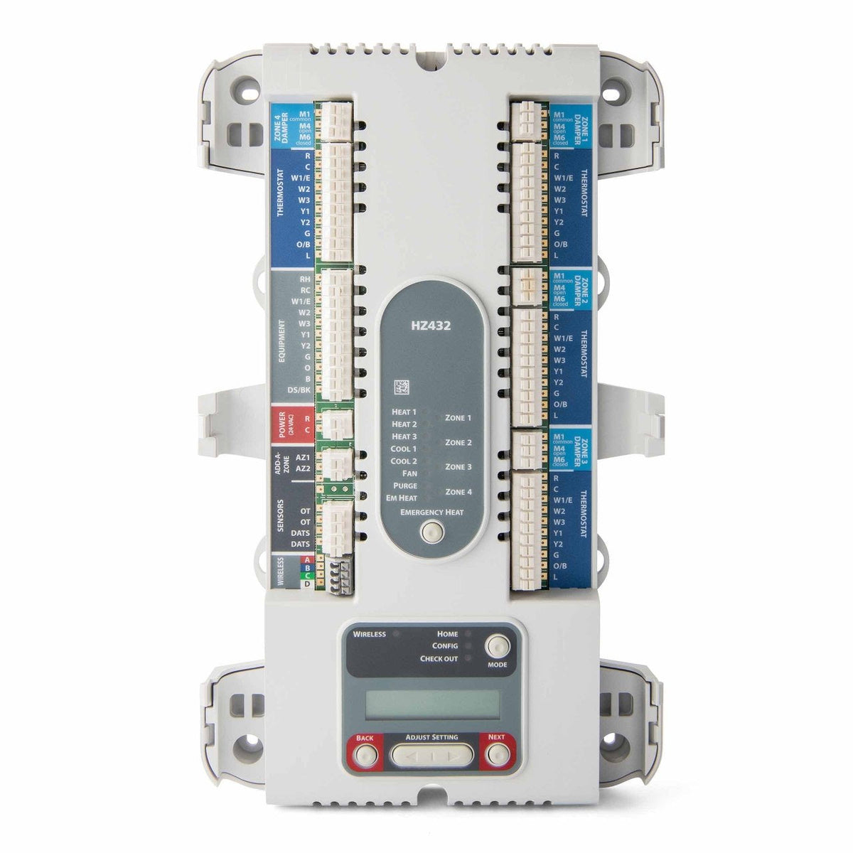 HZ432 | Honeywell TrueZONE 4-Zone Panel with RedLINK Support for 3H/2C HVAC Systems