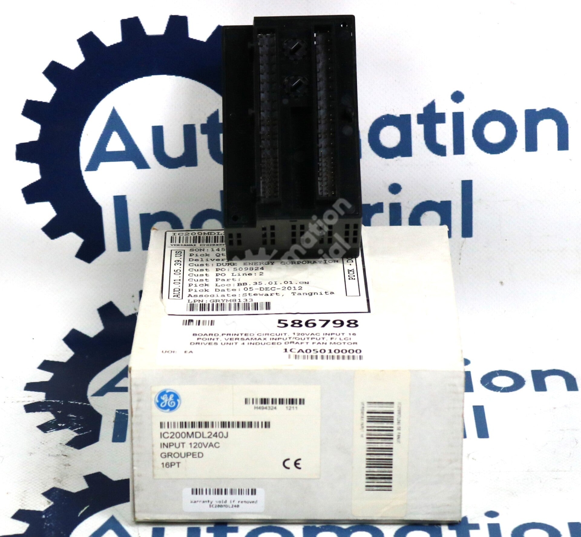 IC200MDL240 By GE IC200MDL240J Versamax Power Supply New Surplus Factory Package
