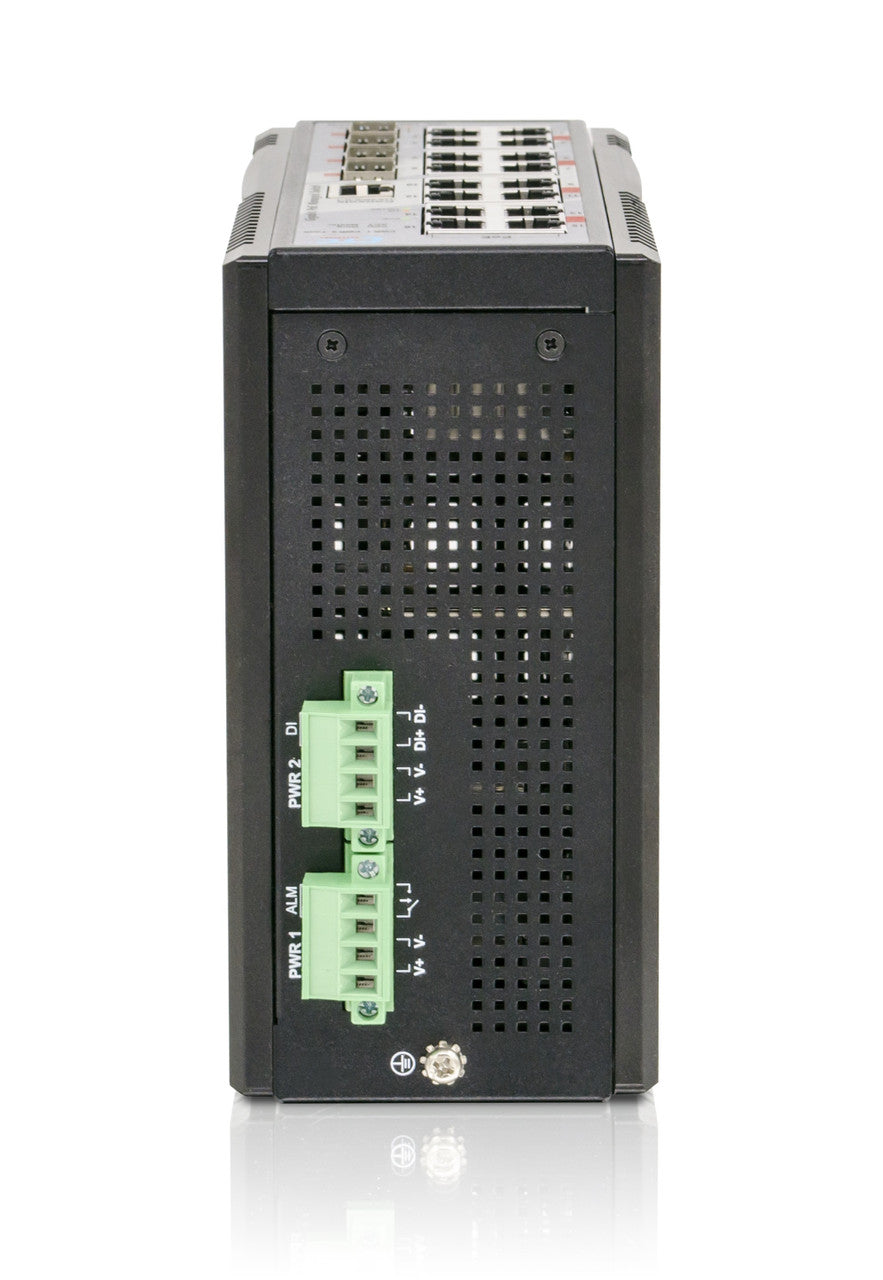 IGS-1604XSM-16PH - 16 copper + 4x 1G/2.5G/10G SFP+ port SNMP/web-managed Gigabit Ethernet Industrial switch, PoE 300W