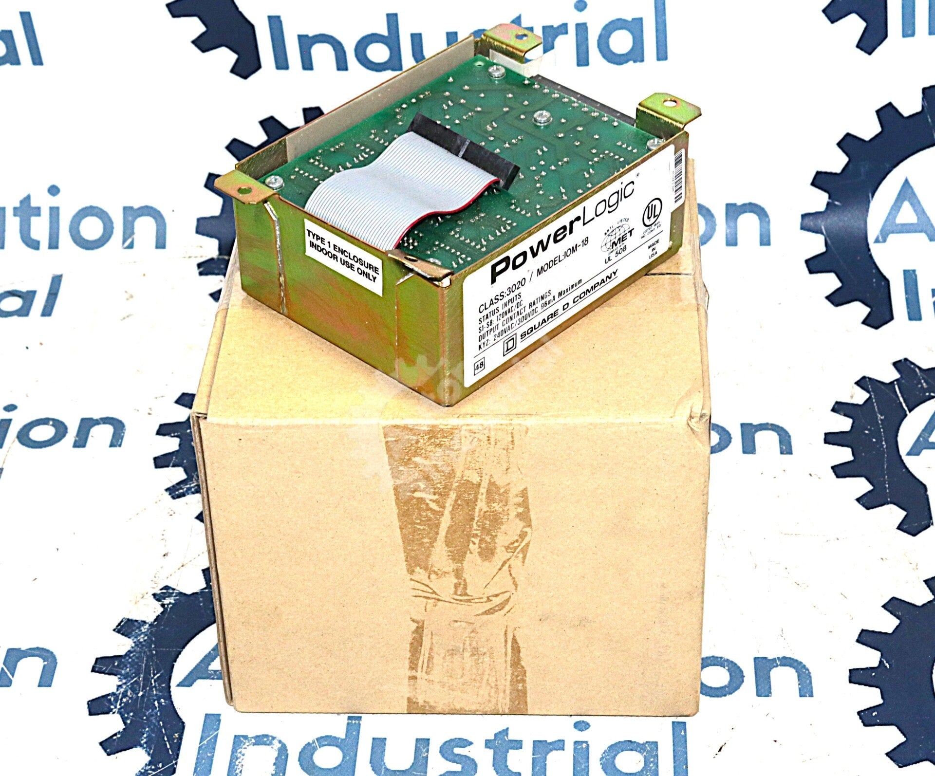IOM-18 By Square D PowerLogic Class 3020 120VDC 8 In/1 Pulse Out I/O Module