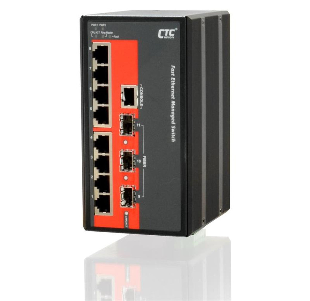 IPS-803GSM-HL - 8 x 10/100 ports & 3 Gigabit/FE SFP managed Industrial Switch IEC-61850-3 compatible for Power Substation, DIN rail mount