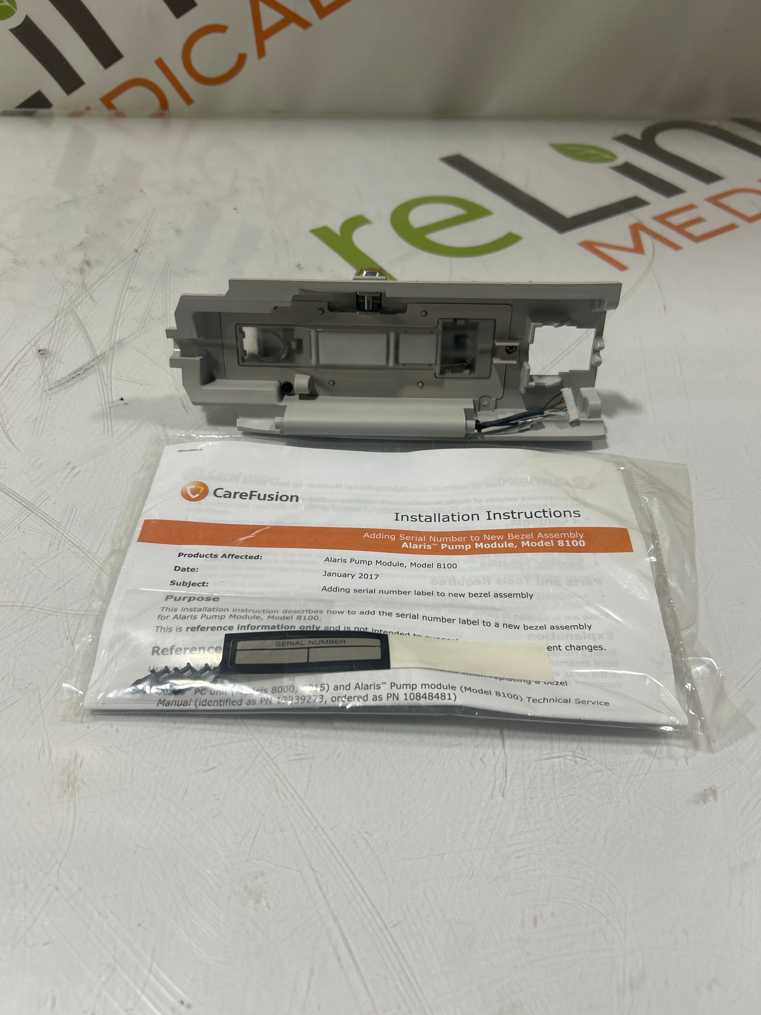CareFusion Alaris 8100 Infusion Pump Module Bezel Assembly Kit