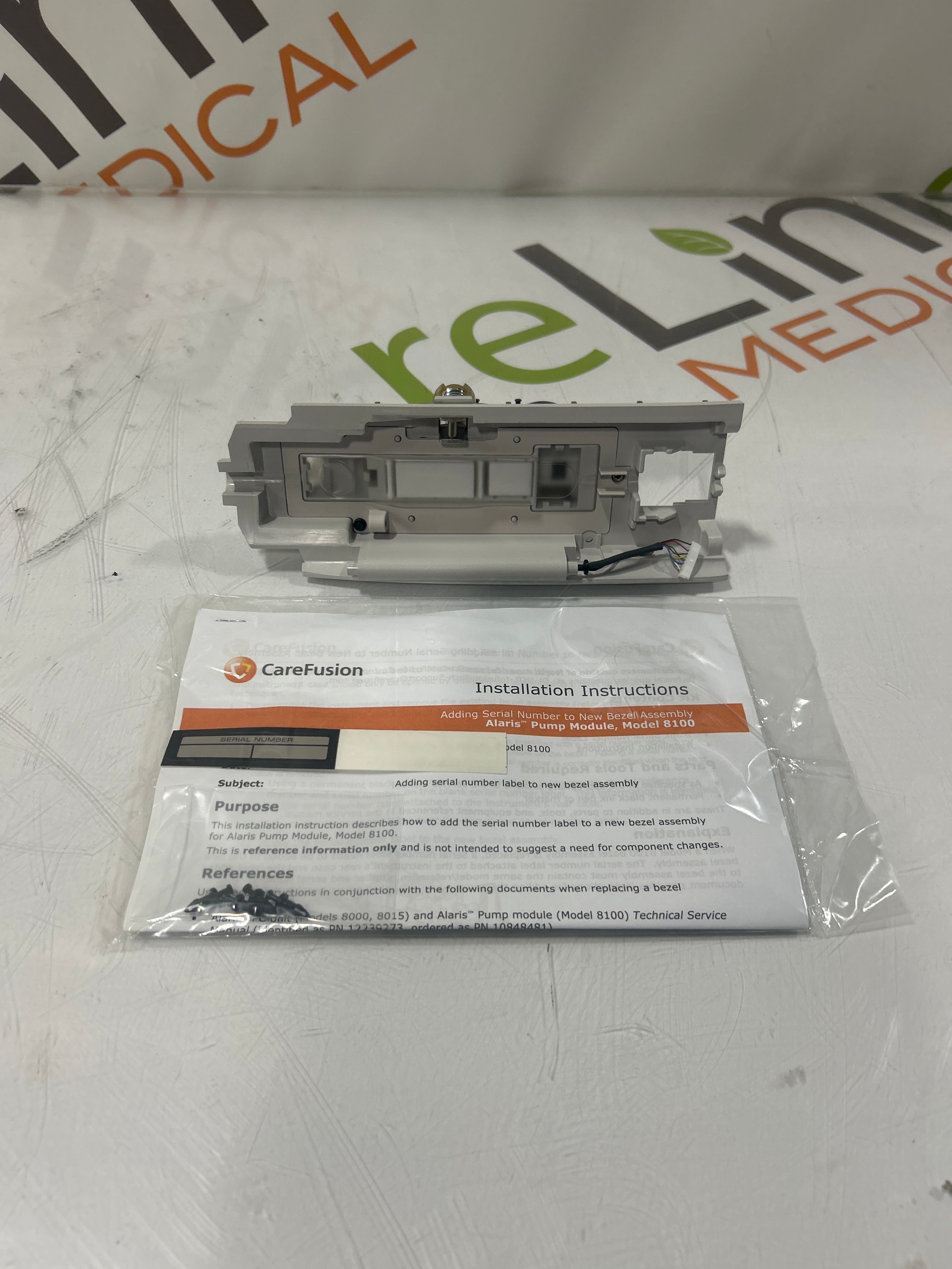 CareFusion Alaris 8100 Infusion Pump Module Bezel Assembly Kit
