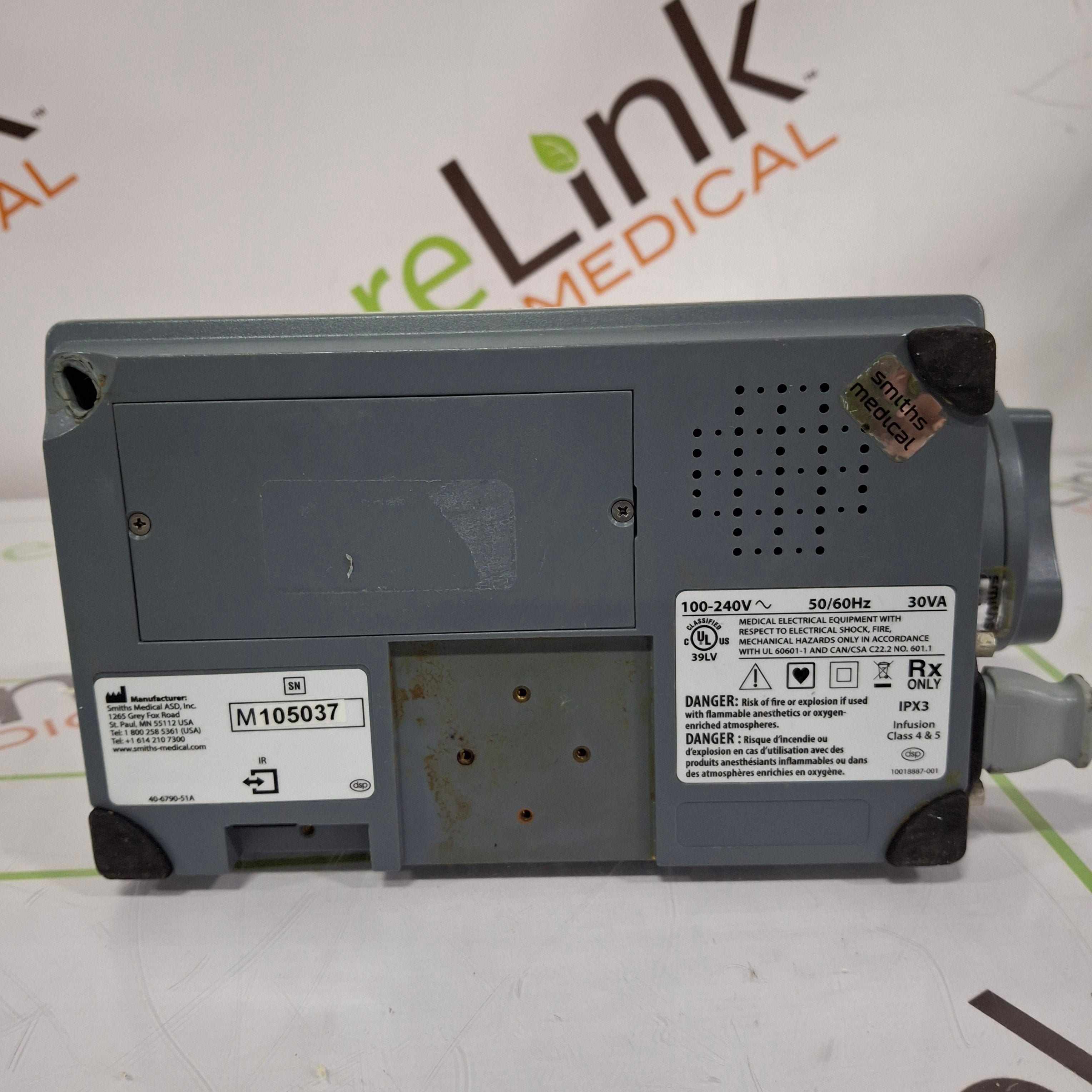 Smiths Medical Medfusion 3500 Version 6 Syringe Infusion Pump