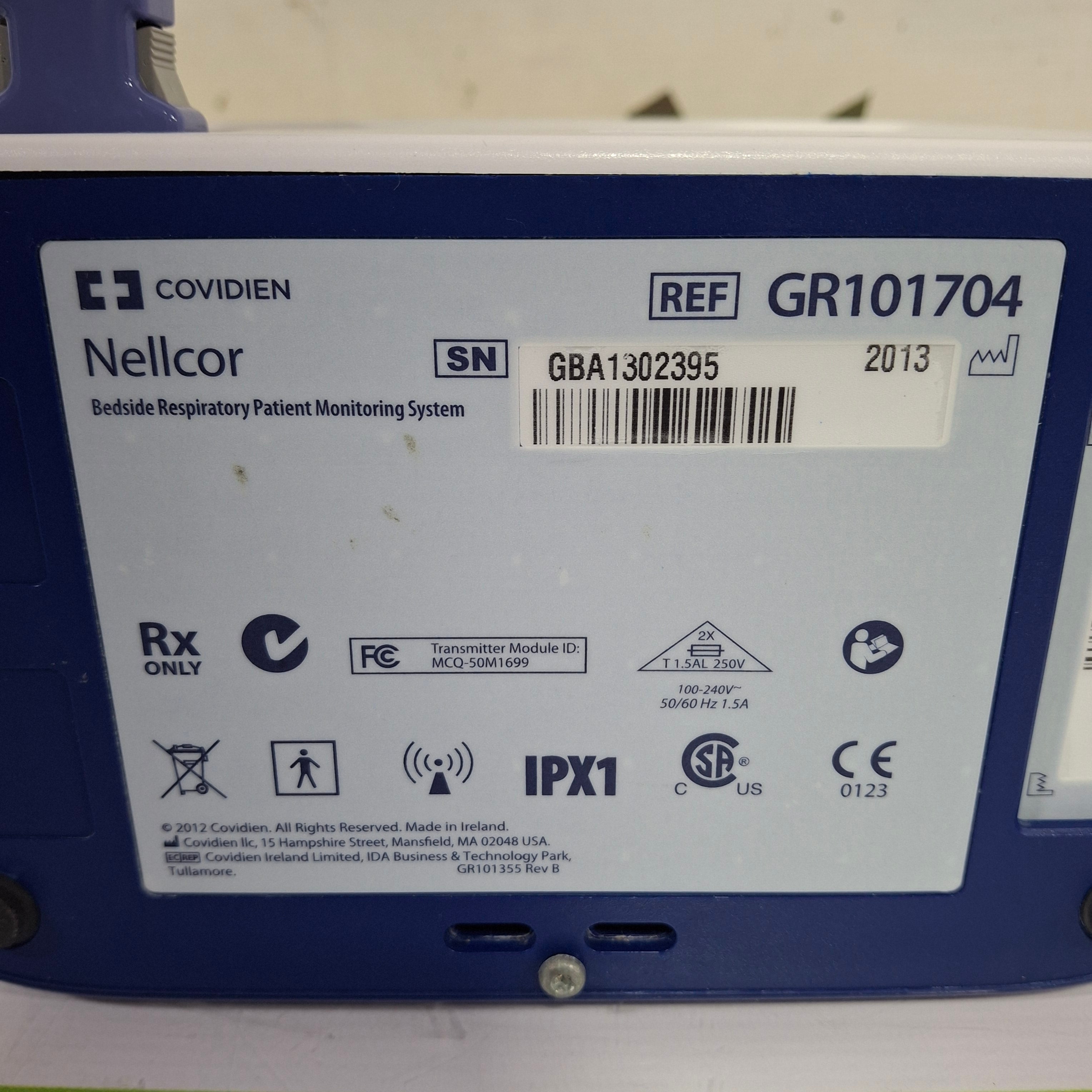 Covidien GR101704 Bedside Respiratory Patient Monitoring System