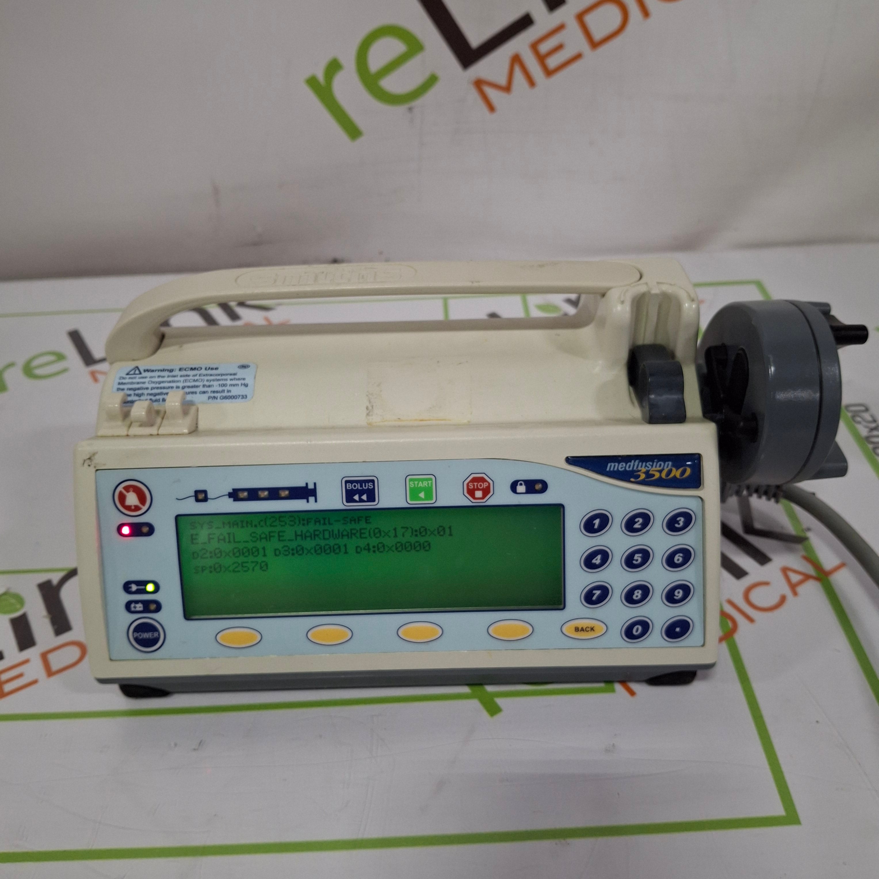 Smiths Medical Medfusion 3500 Syringe Infusion Pump