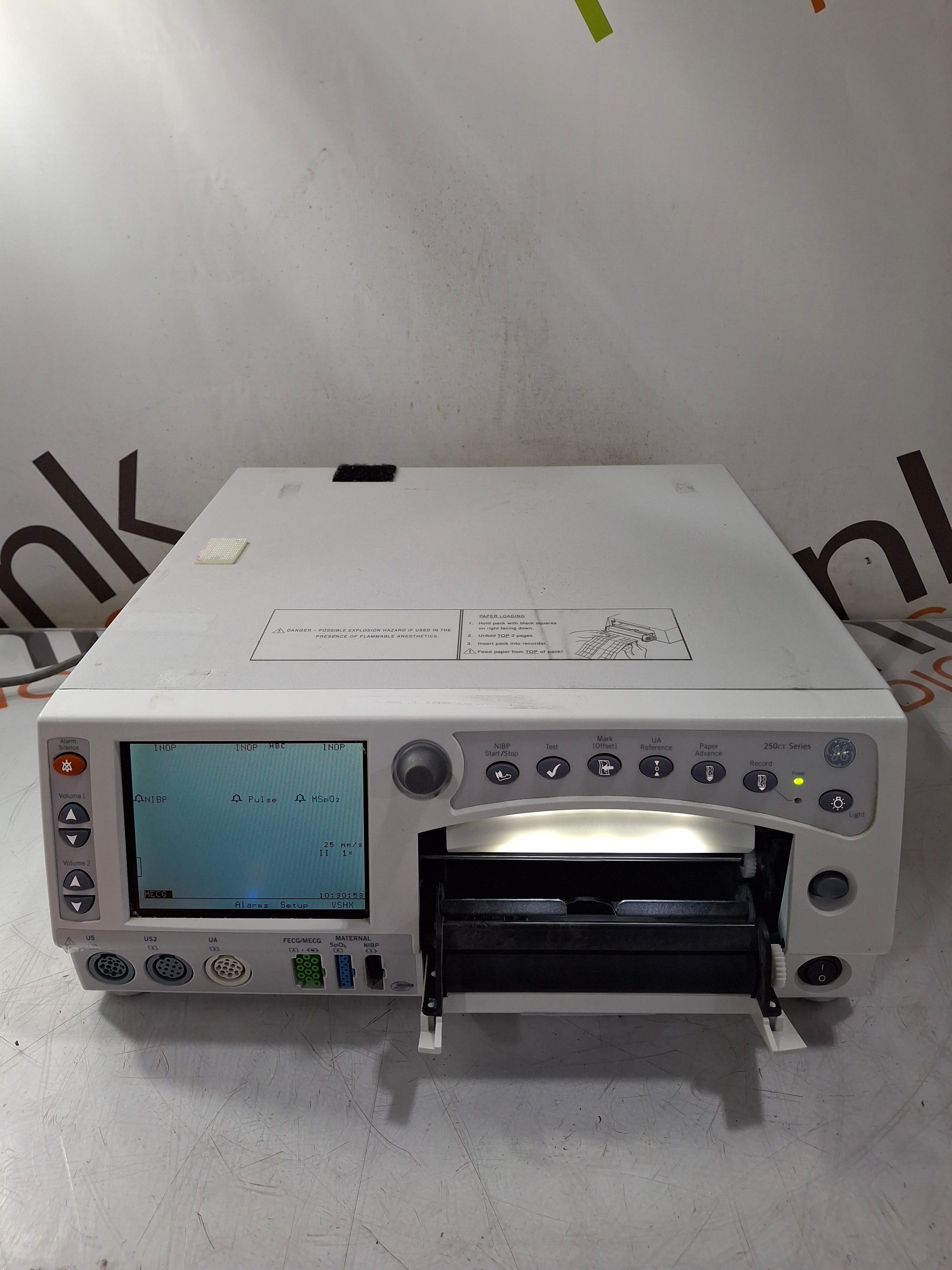 GE Healthcare Corometrics 250cx Series Model 259cx-a Fetal Monitor