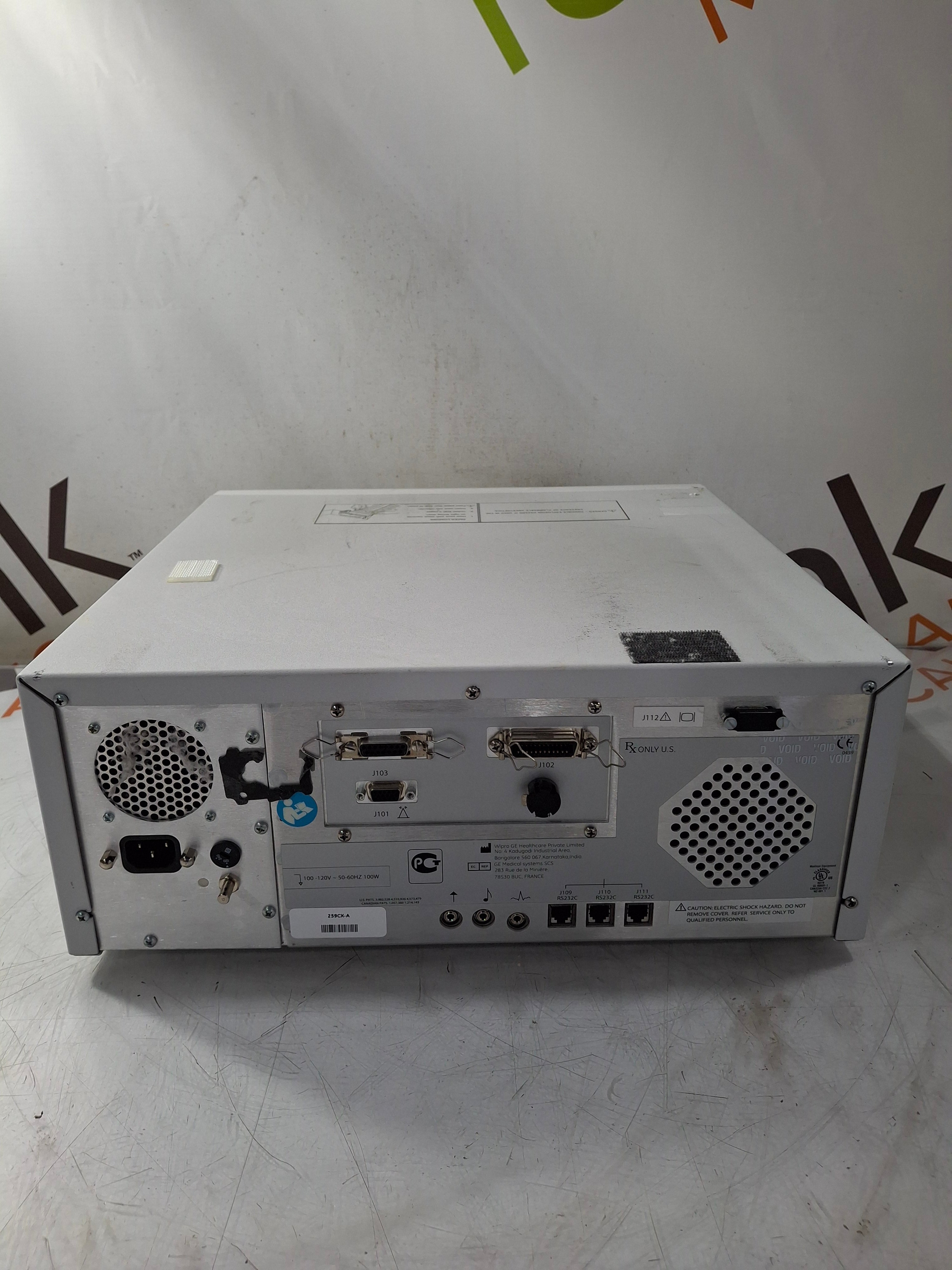 GE Healthcare Corometrics 250cx Series Model 259cx-a Fetal Monitor