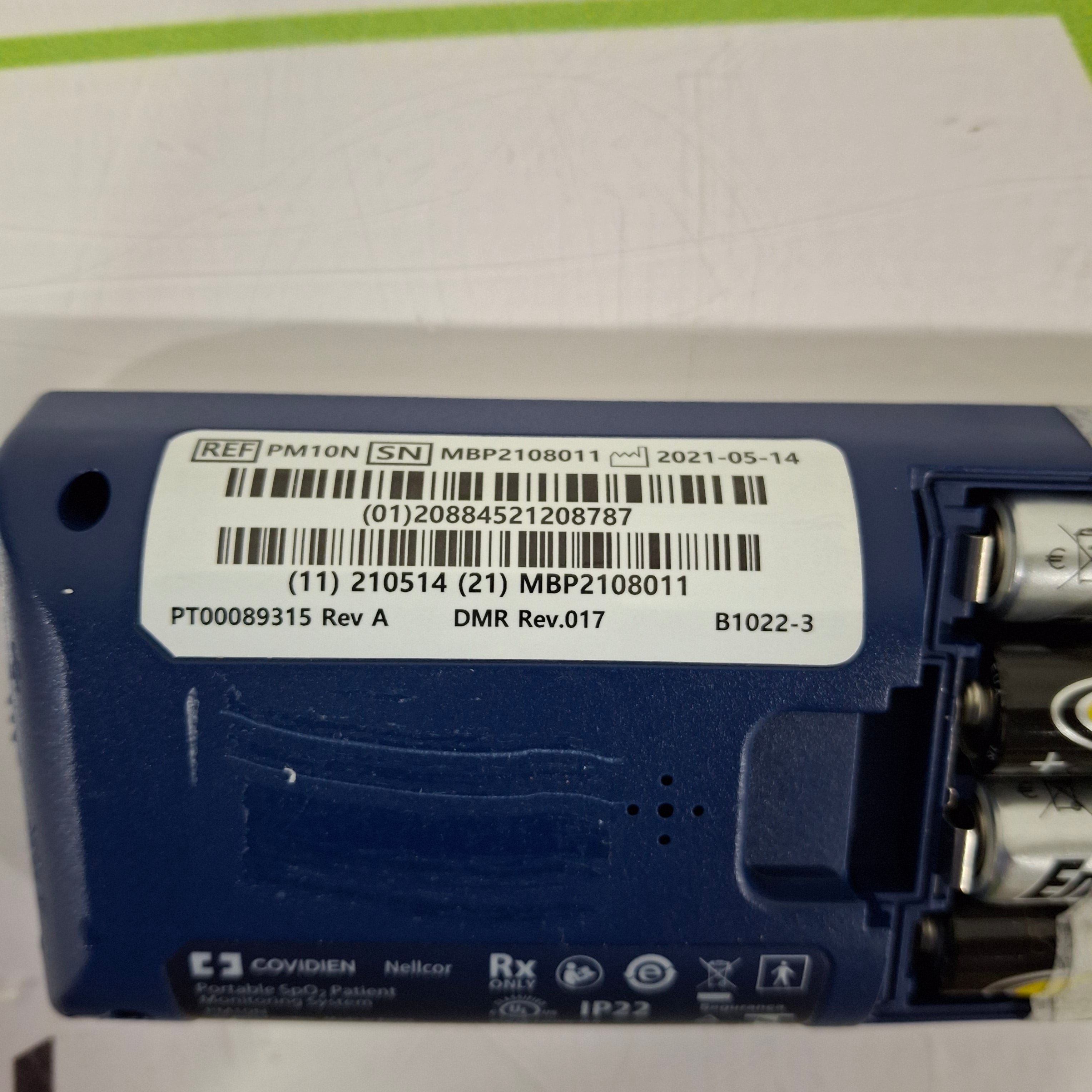 Covidien PM10N Nellcor Portable SpO2 Patient Monitoring System