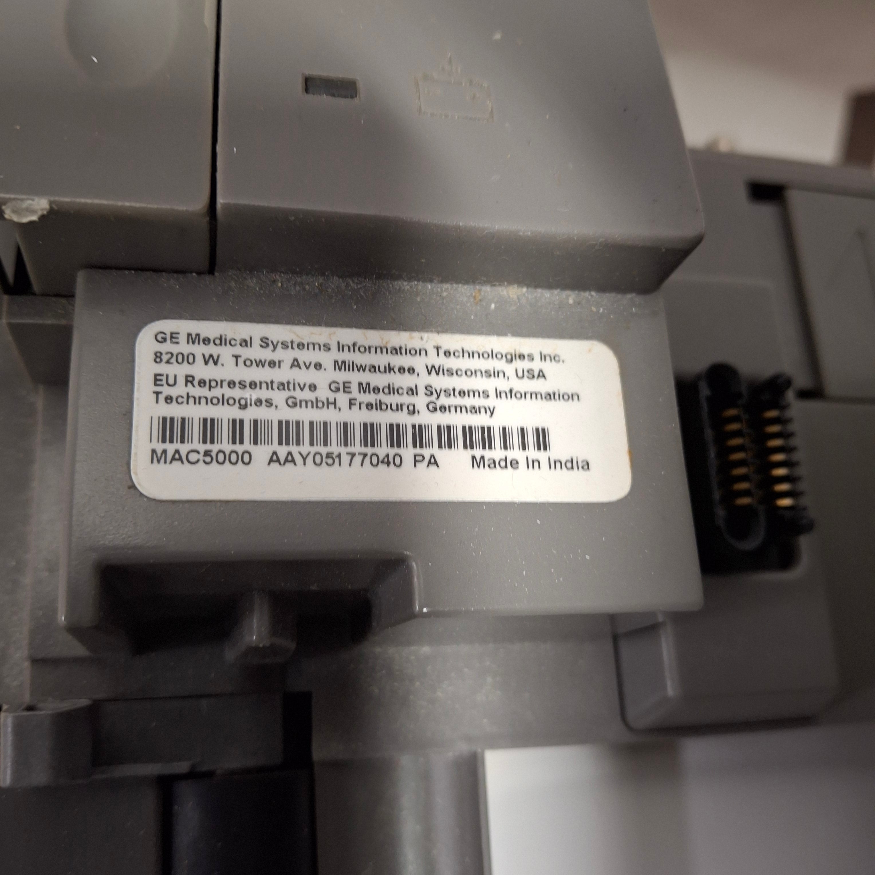 GE Healthcare MAC 5000 ECG with CAM Module
