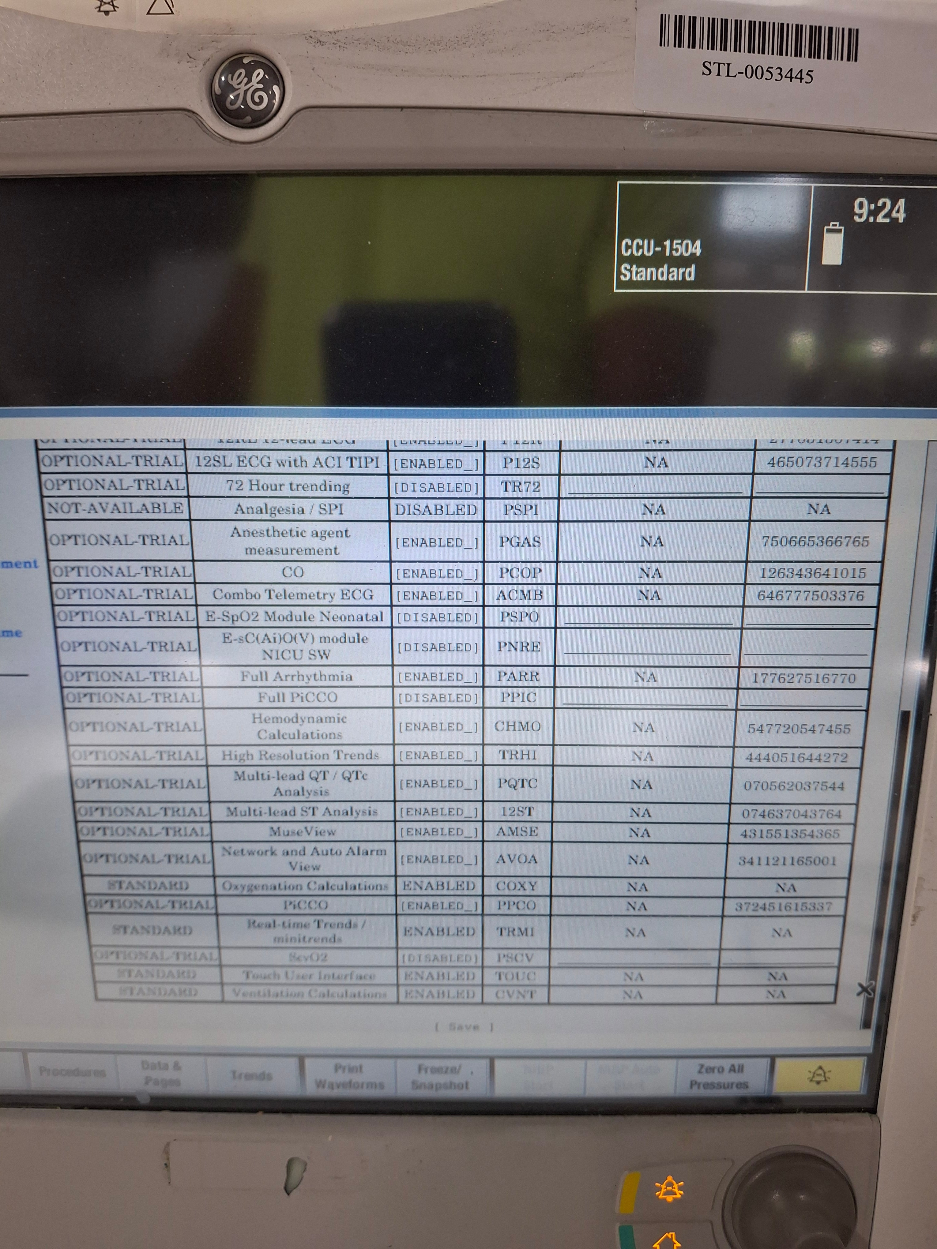 GE Healthcare Carescape B650 Critical Care Patient Monitor
