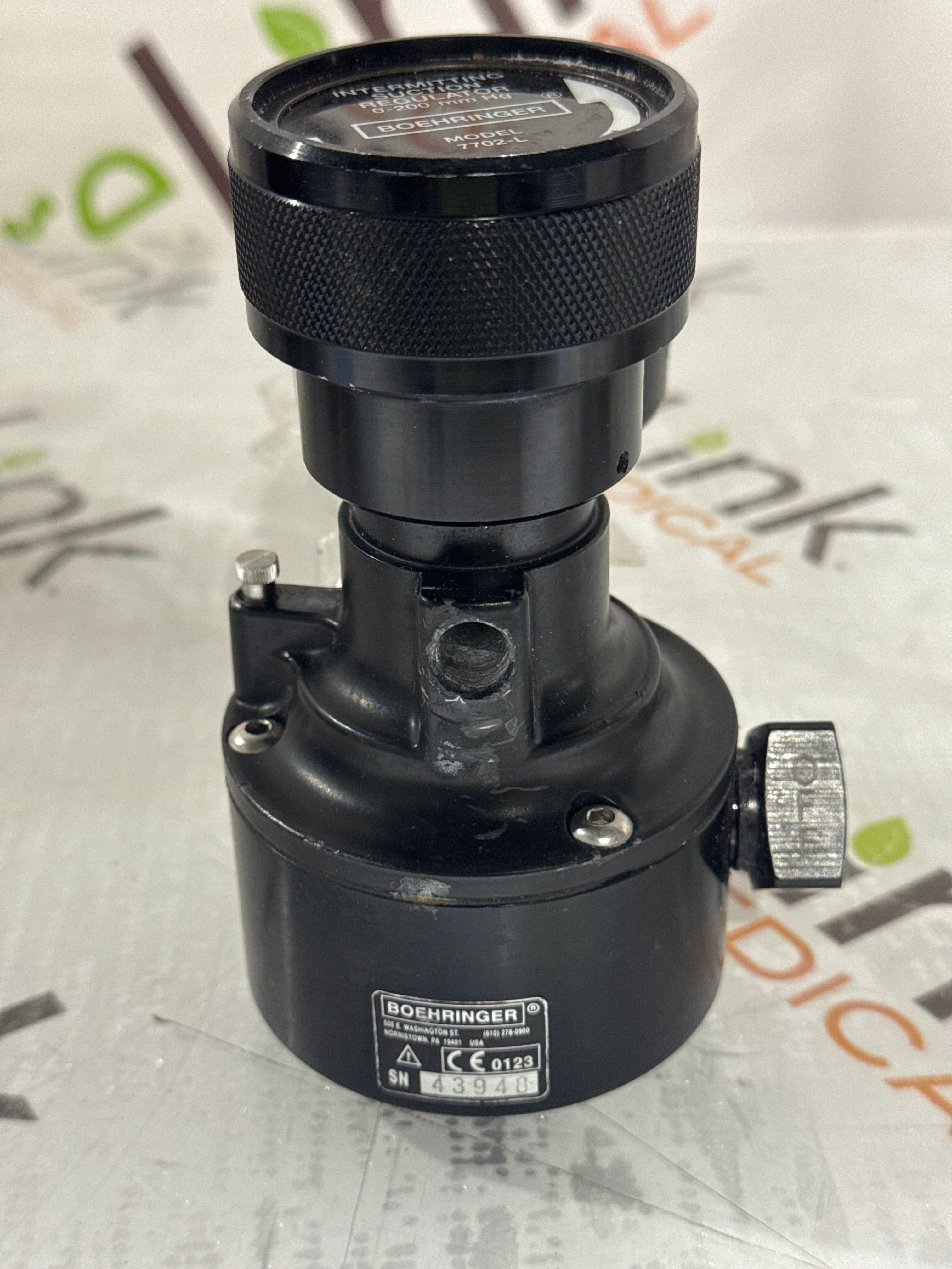 Boehringer Laboratories, Inc. Intermittent/Continuous Suction Regulator