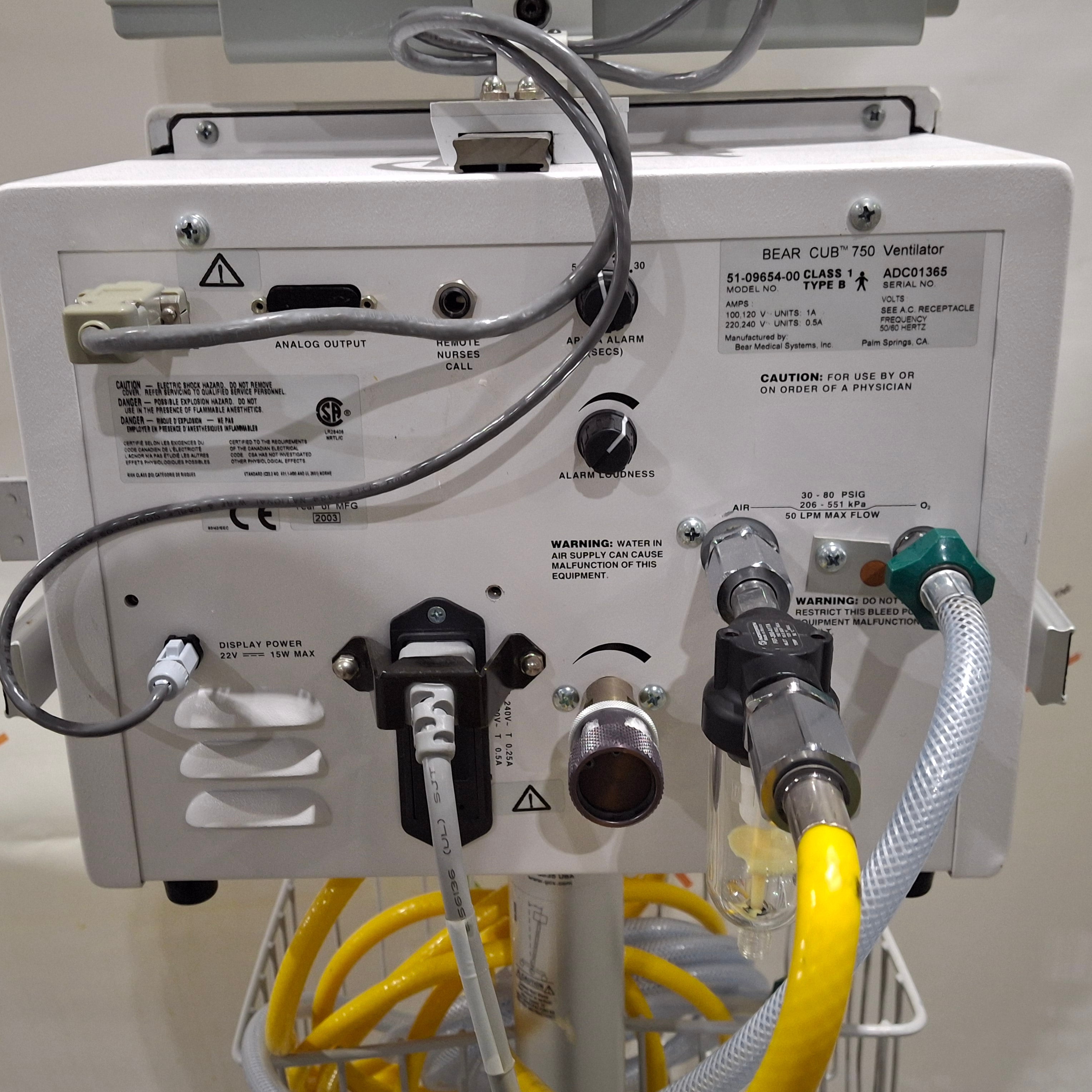 Bear Medical Systems Type B Bear Cub 750 Ventilator