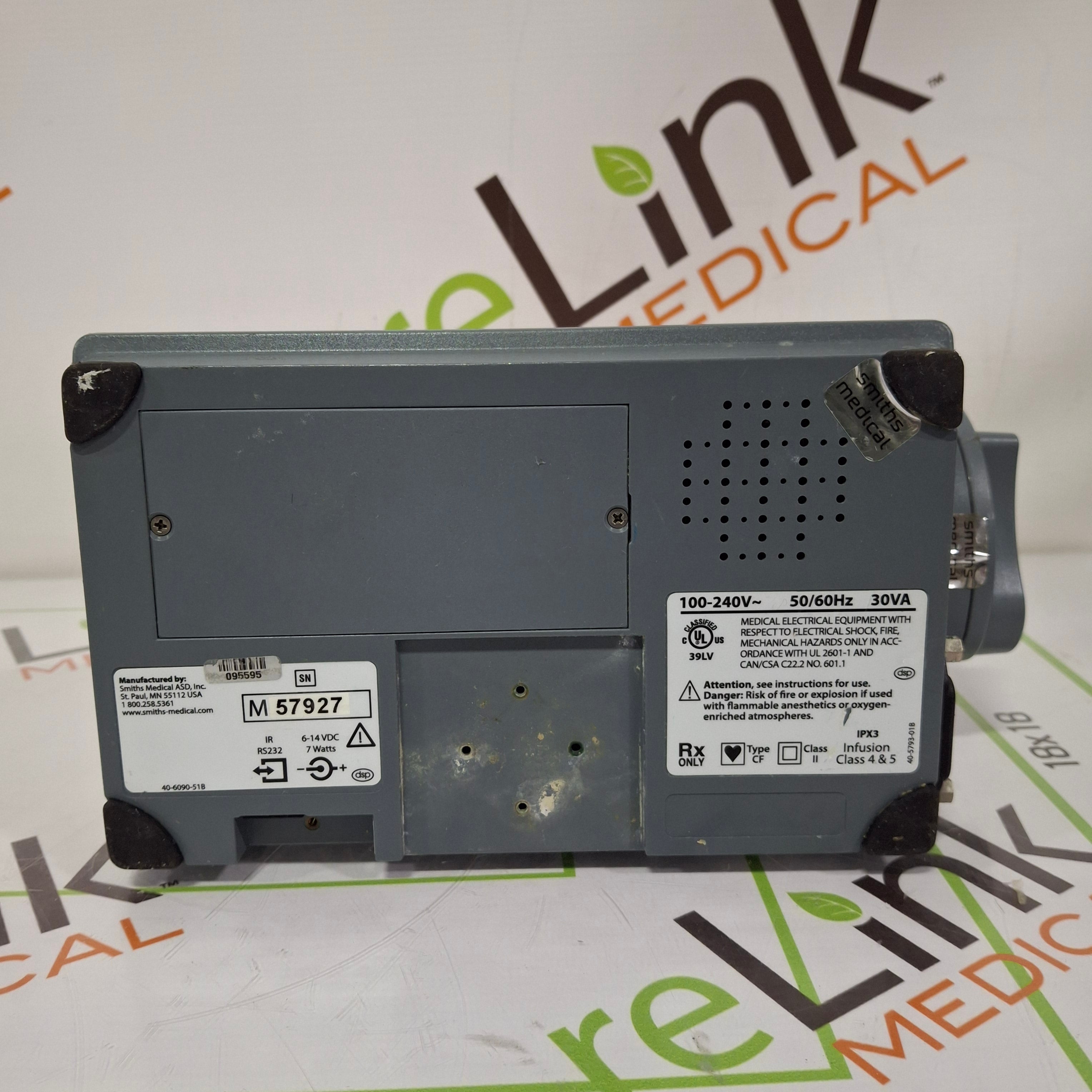 Smiths Medical Medfusion 3500 Version 5 Syringe Infusion Pump