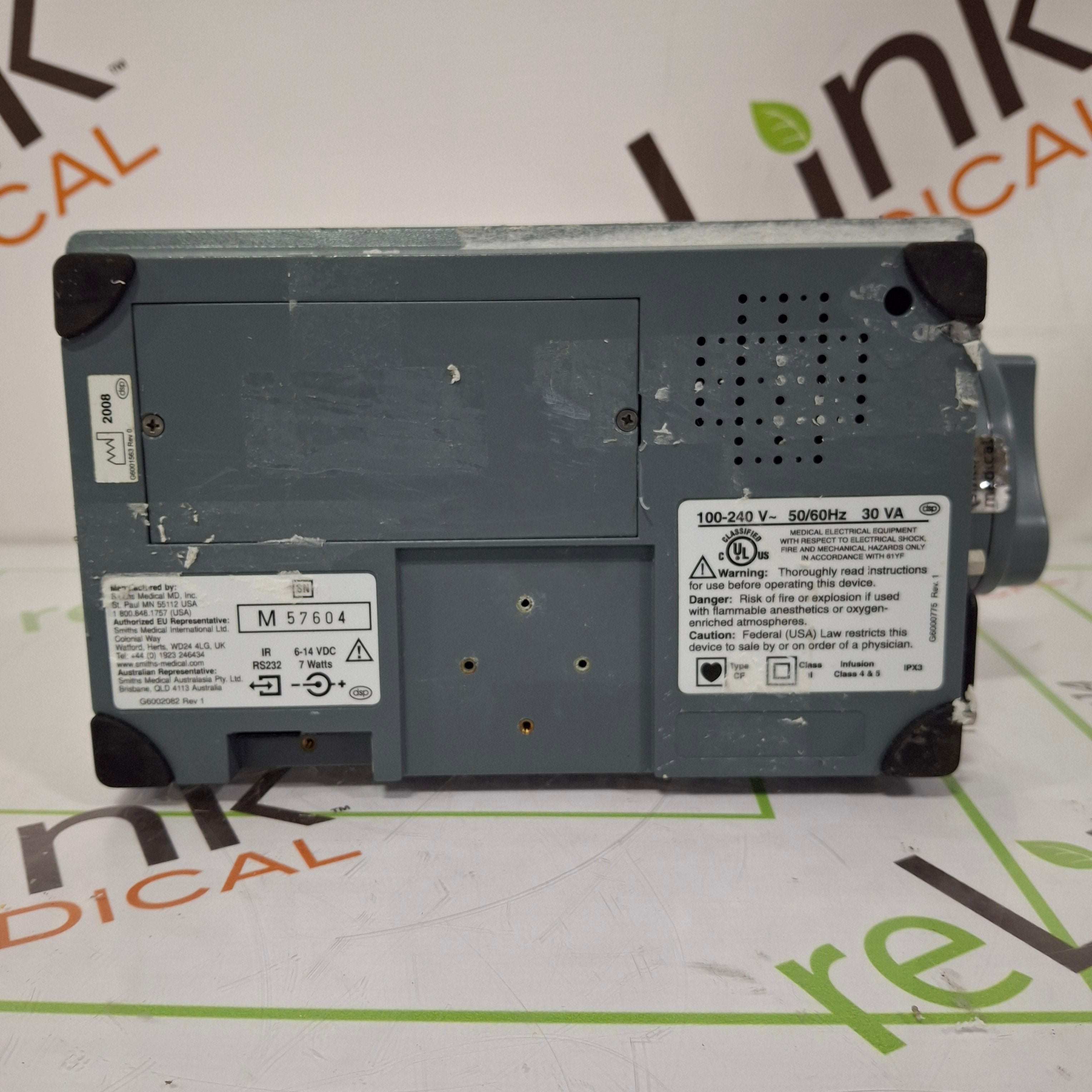 Smiths Medical Medfusion 3500 Version 5 Syringe Infusion Pump