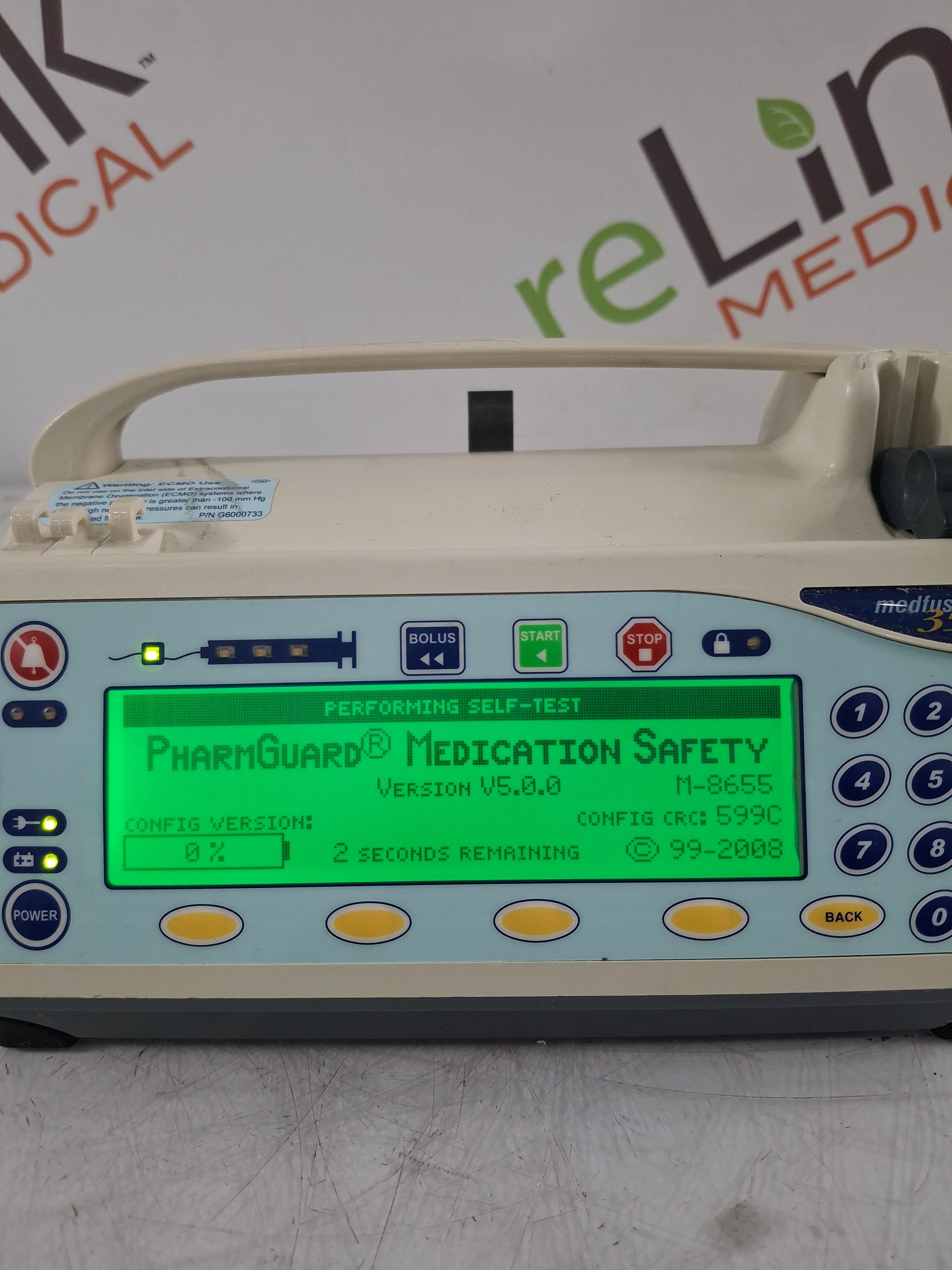 Smiths Medical Medfusion 3500 Version 5 Syringe Infusion Pump