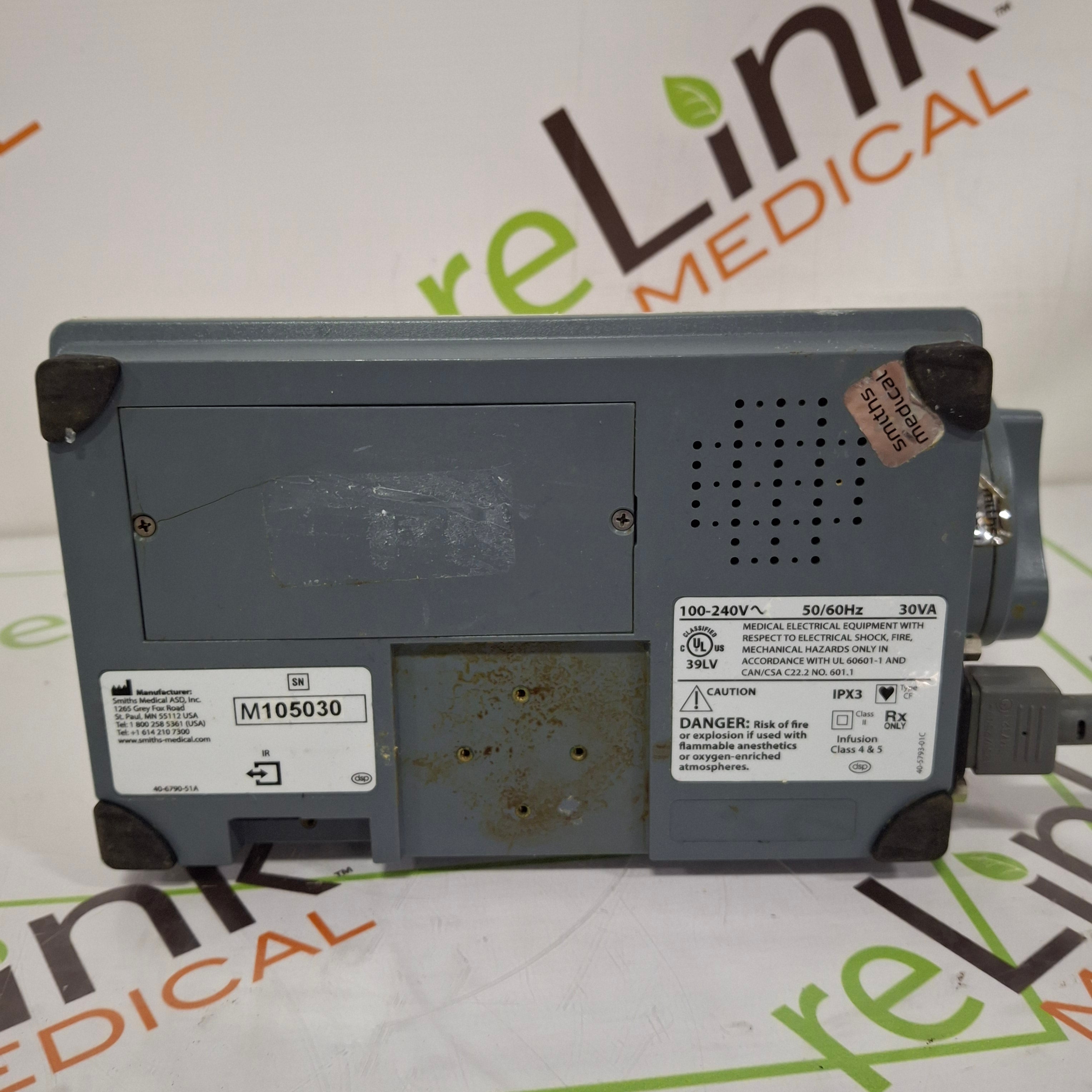 Smiths Medical Medfusion 3500 Version 6 Syringe Infusion Pump