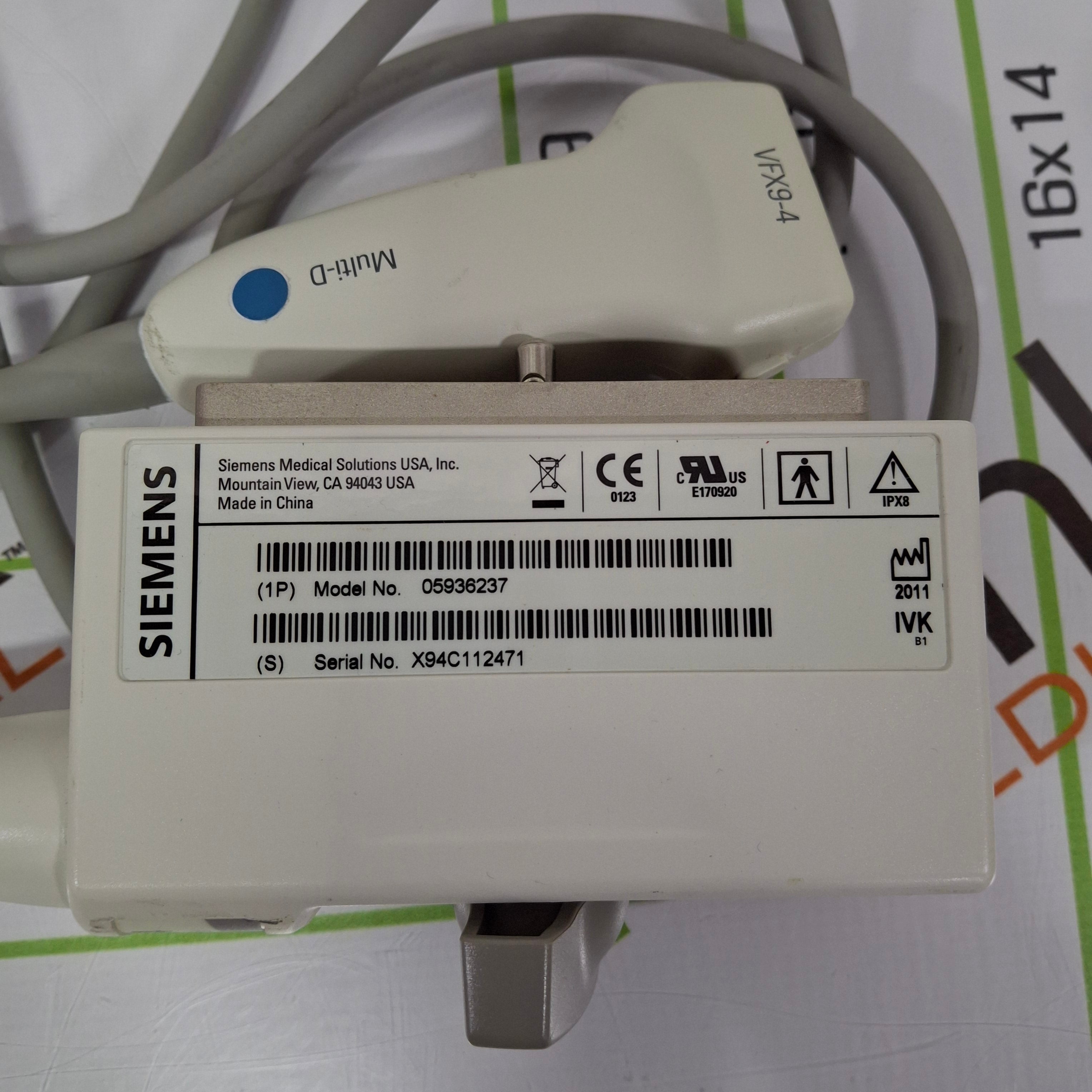 Siemens VFX9-4 Linear Array Transducer