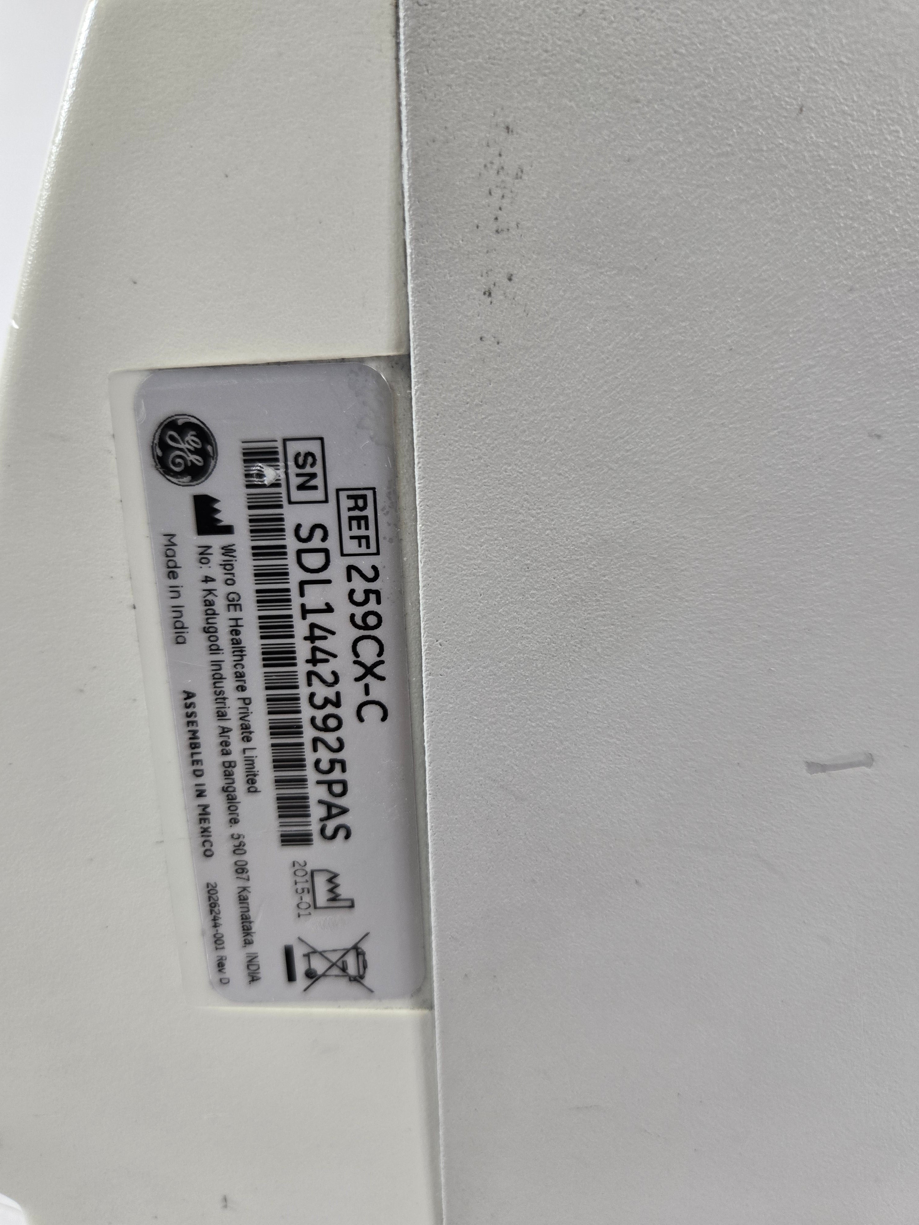 GE Healthcare Corometrics 250cx Series Model 259cx-c Fetal Monitor