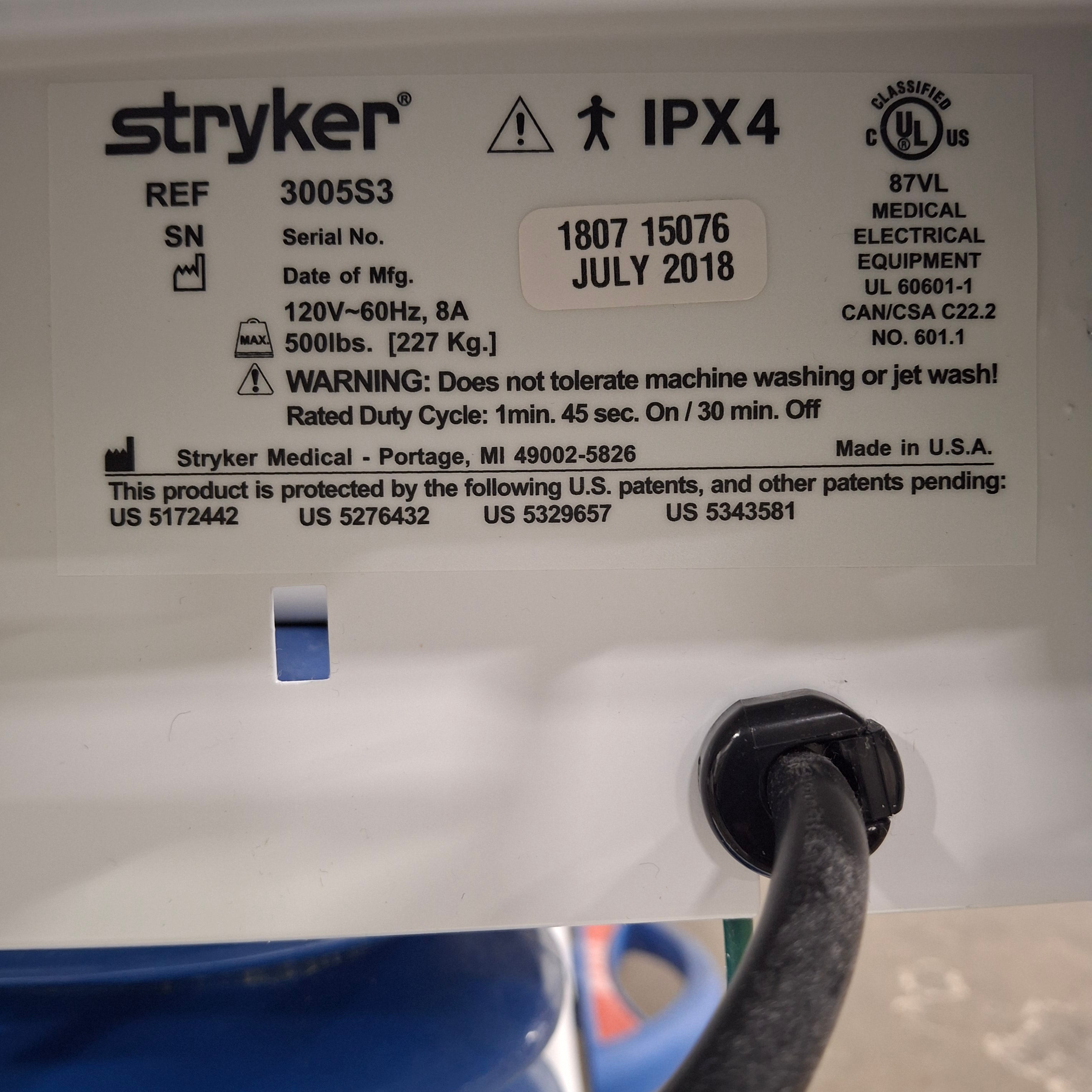 Stryker Secure III 3005 Hospital Bed