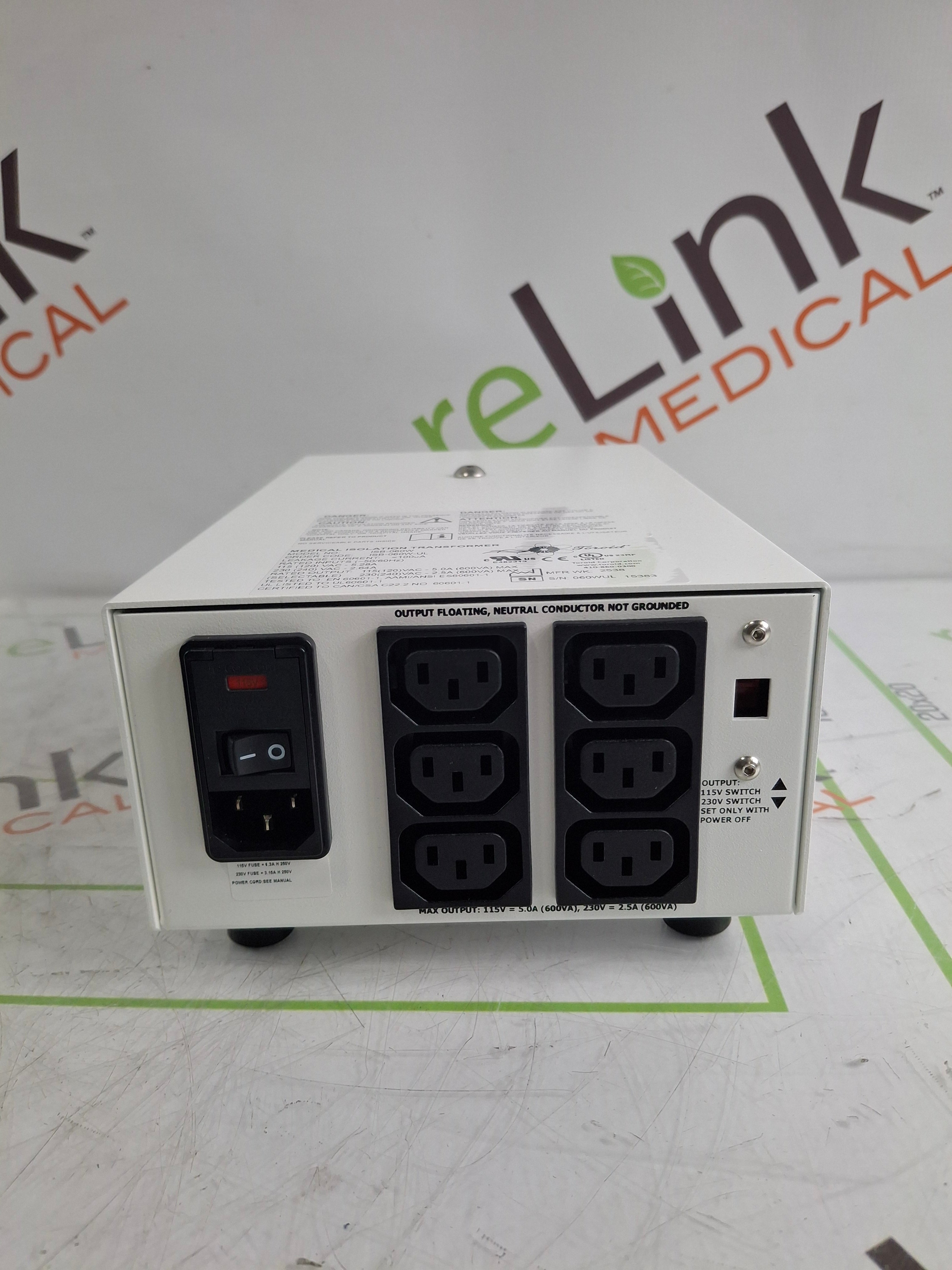 Toroid ISB-060W Medical Grade Transformer