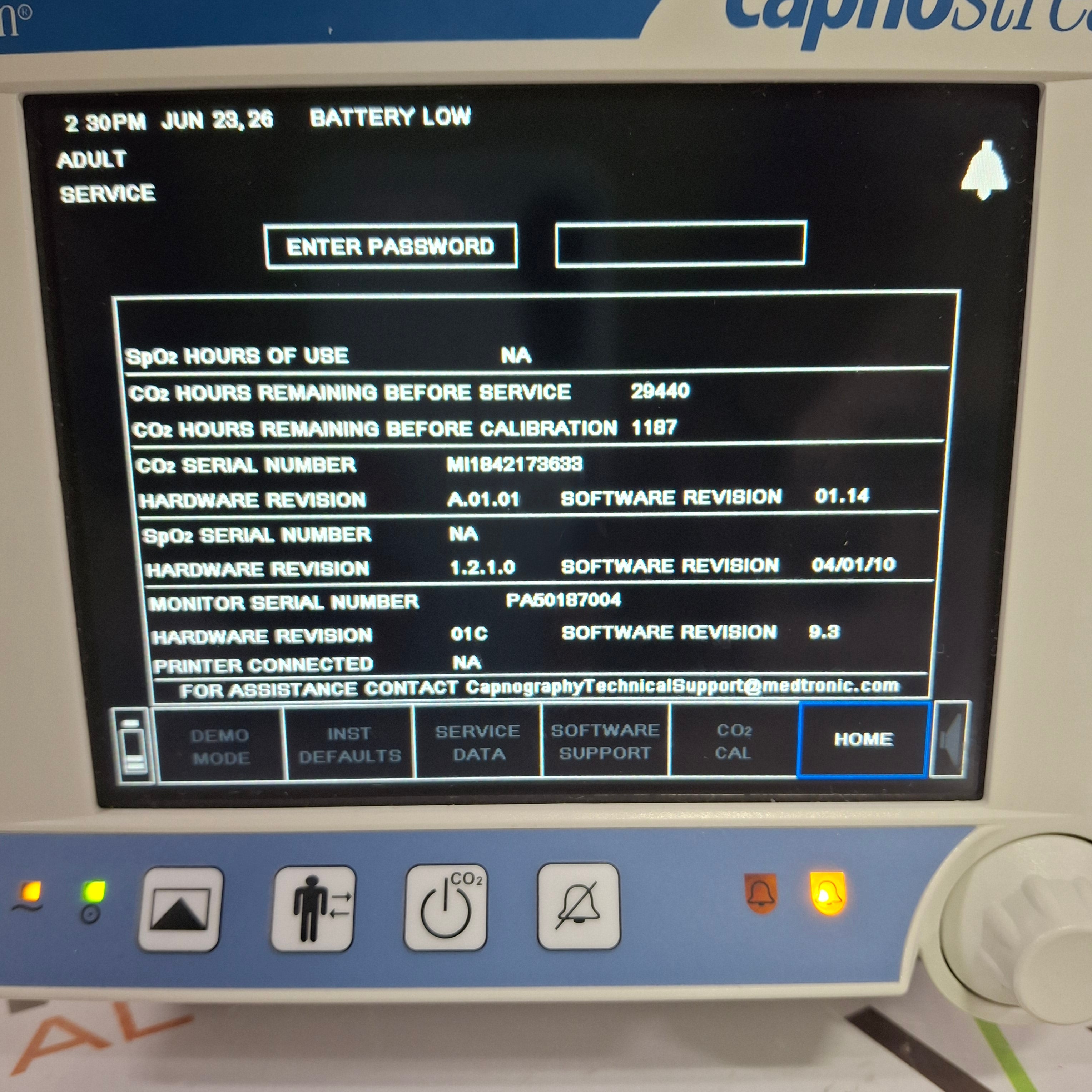 Oridion Capnostream 20P Capnography Monitor