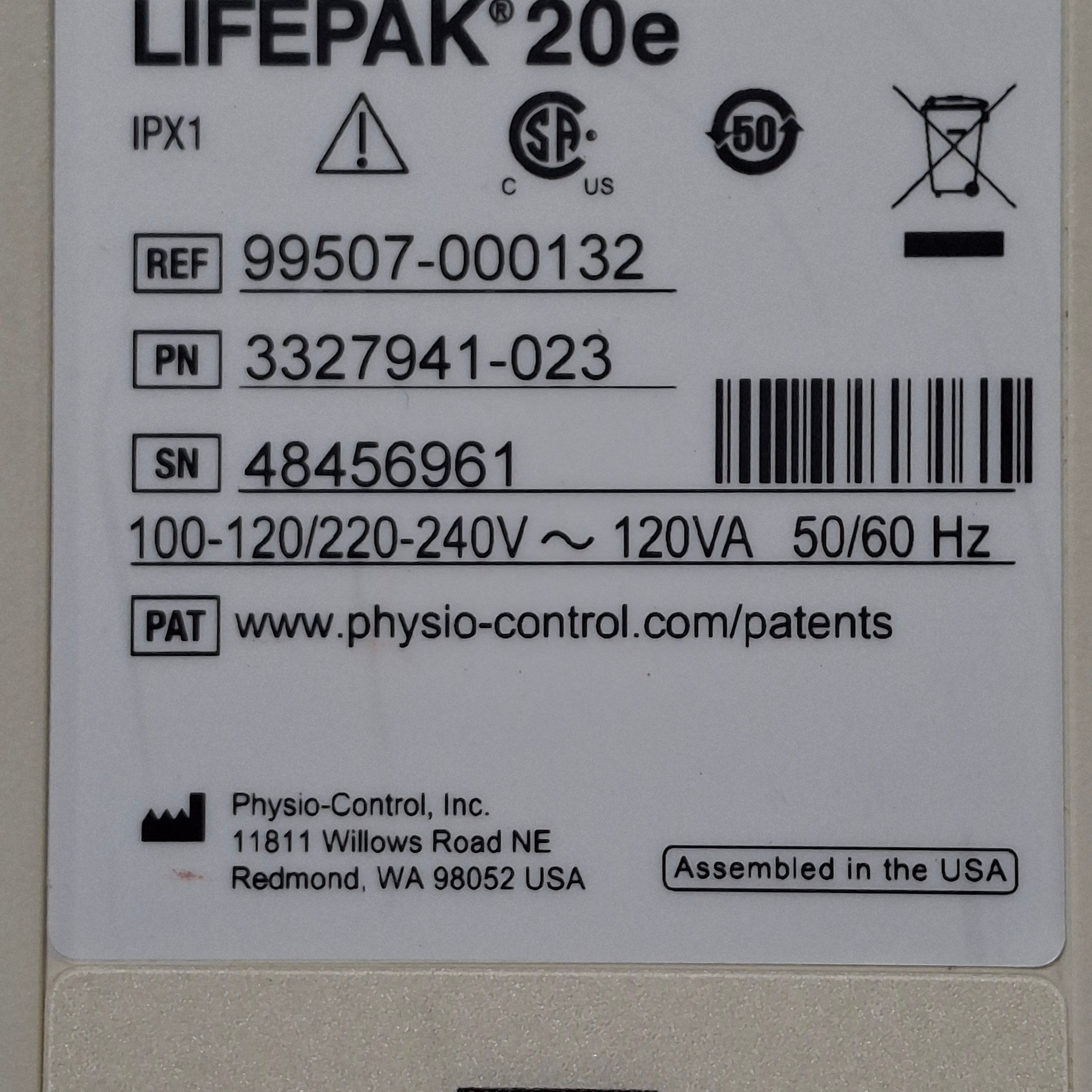 Physio-Control LifePak 20e Defibrillator