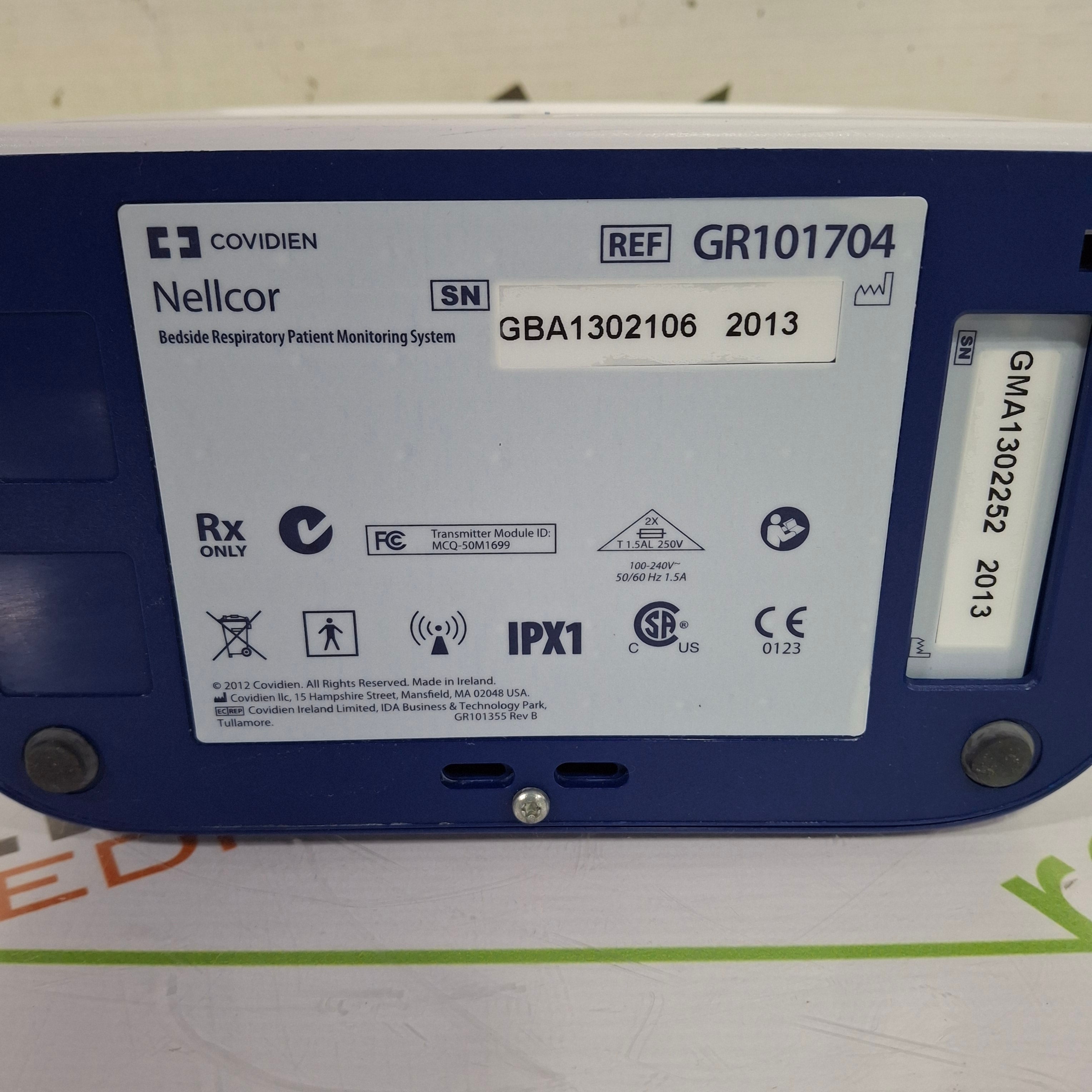 Covidien GR101704 Bedside Respiratory Patient Monitoring System