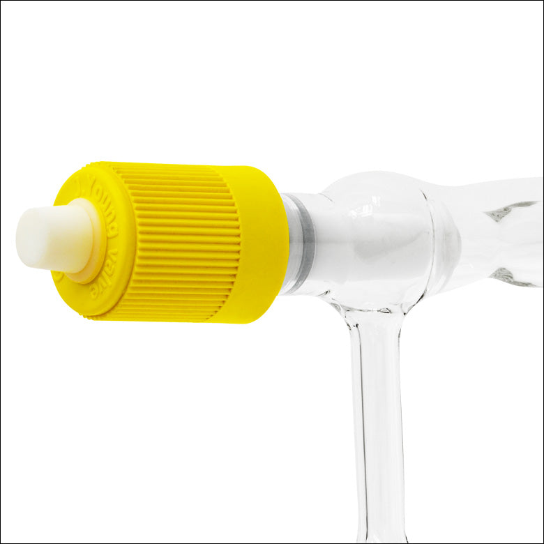 T-TGC100A - Empty Glass Cell with Threaded Ends, 100 mm Long, One Fill Tube