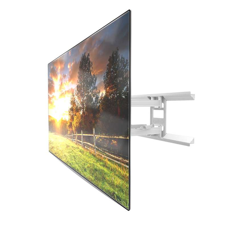 Kanto Full Motion TV Wall Mount for 37-inch to 75-inch TVs - White