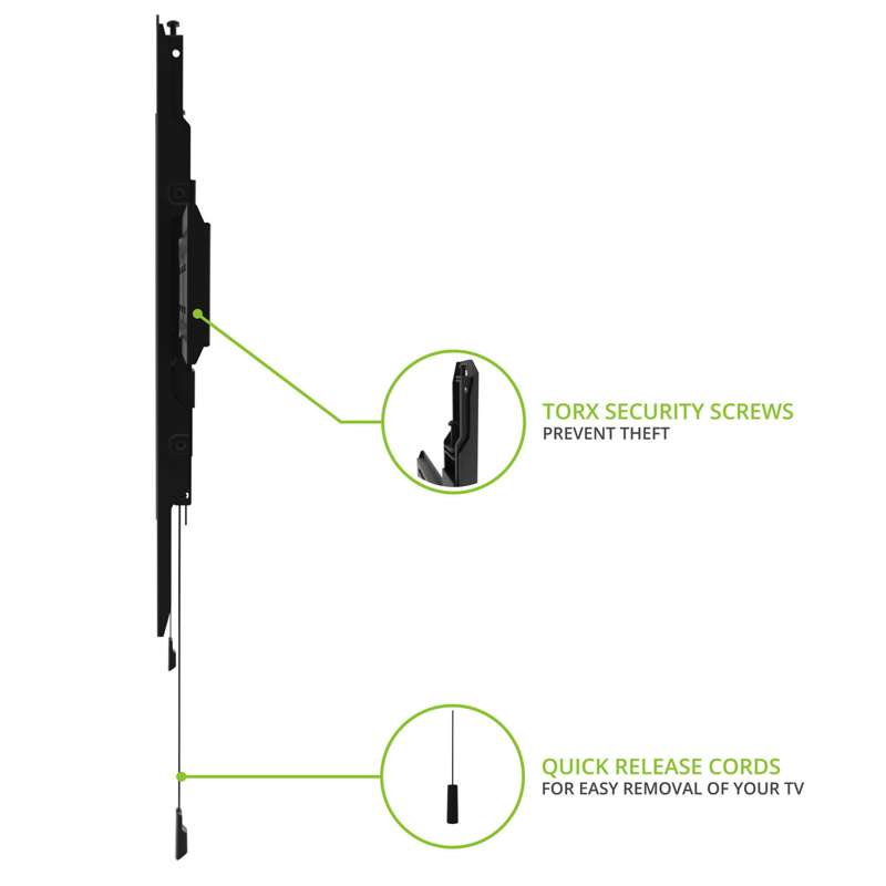 Kanto Fixed Low-profile TV Wall Mount for 32-inch to 90-inch TVs - Black