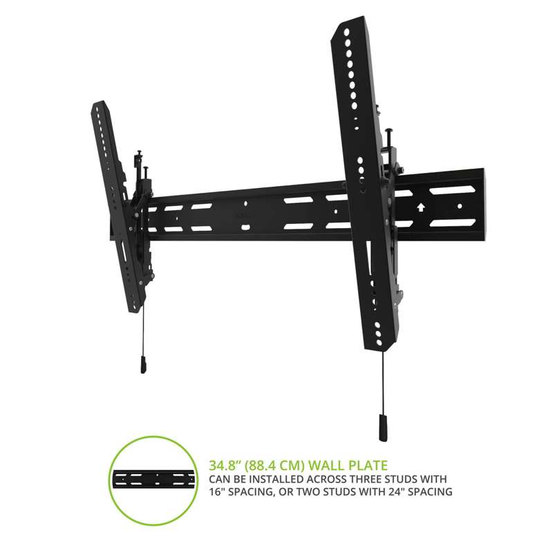 Kanto Tilting Low-Profile TV Mount for 40-inch to 90-inch TVs - Black