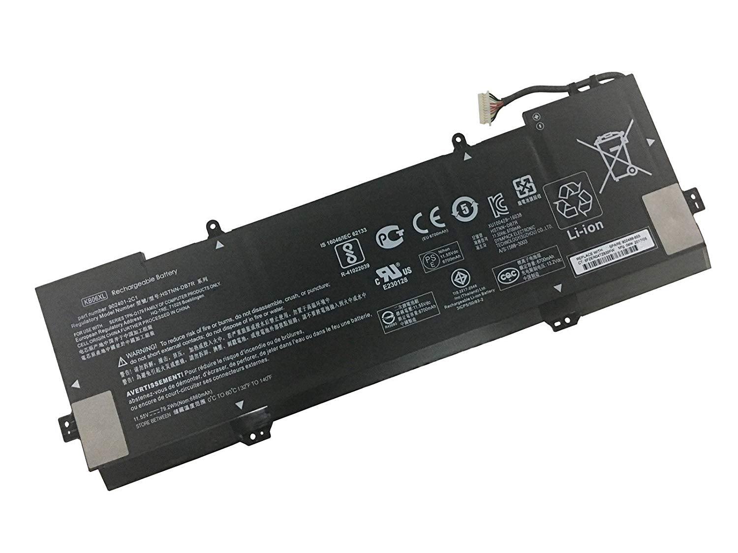 Hp KB06XL HSTNN-DB7R 902401-2C1 902499-855 x360 15-bl050sa battery