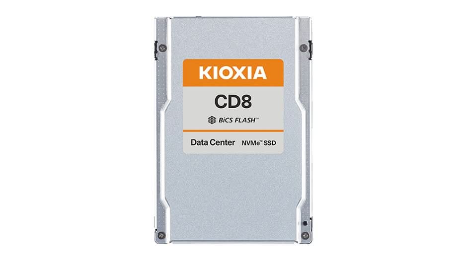 Kioxia KCD8DVUG800G CD8-V Series 800 GB SED PCIe 4.0 x4 NVMe Solid State Drive