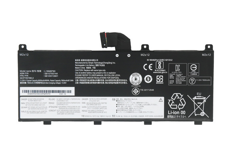 Lenovo L18C6P90 L18M6P90 02DL028 Thinkpad P53 Battery