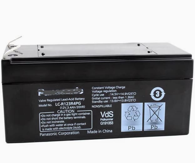 Panasonic LC-R123R4PG Battery for Dräger Savina 300 Ventilator 3.4Ah/20HR