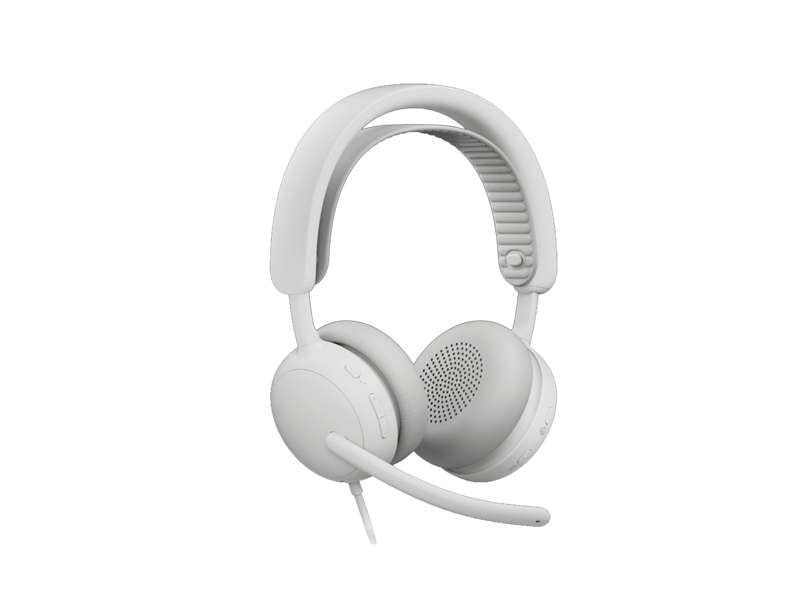 Logitech Zone Wired 2 for Business Wired USB headset- Teams version, Off-white