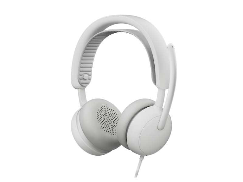 Logitech Zone Wired 2 for Business Wired USB headset- Teams version, Off-white