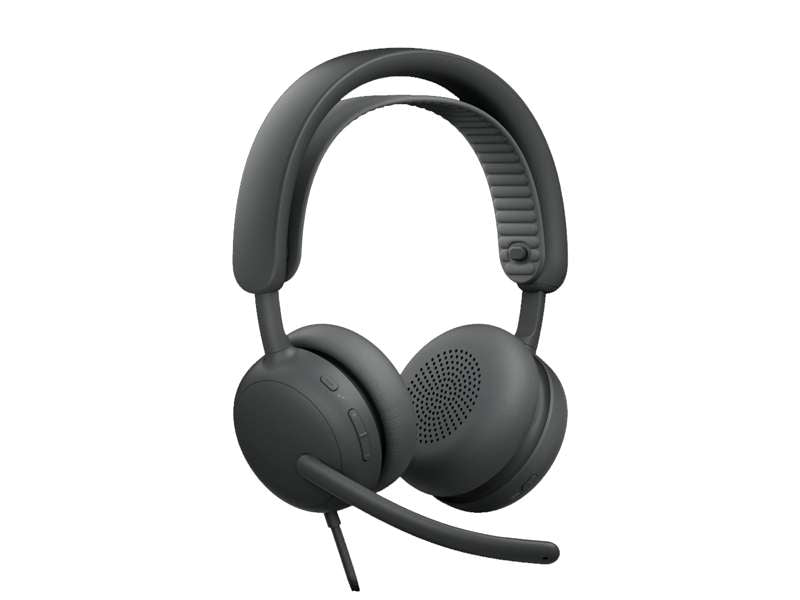 Logitech Zone Wired 2 for Business Wired USB headset- UC version, Graphite