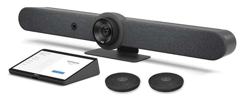 Logitech Rally Bar Room Kit - Rally Bar + Tap Cat5e + 2 Mic Pods (TAA Compliant)