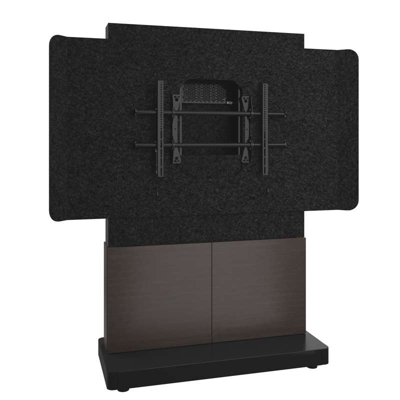Middle Atlantic Forum Free-Standing 48" (2-Bay) Display Stand for (1) 56" to 65" Display, Dark Finish